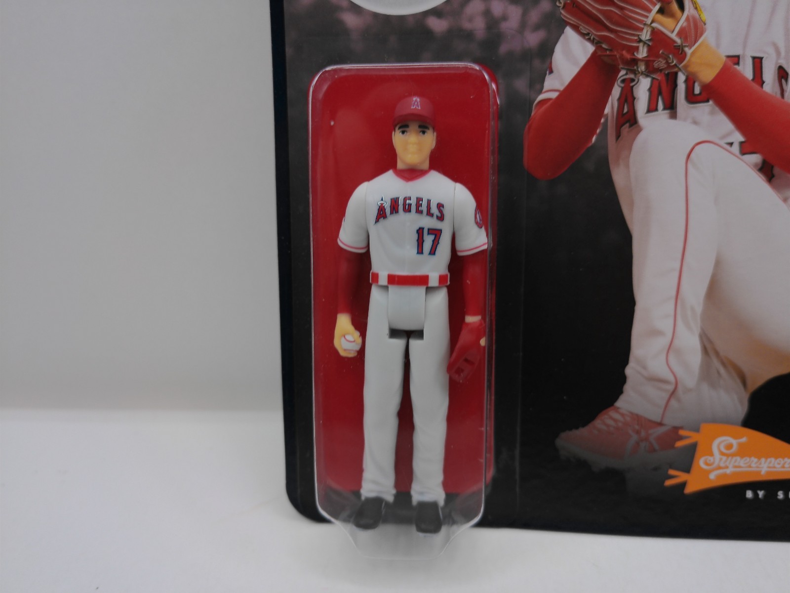 SUPER7 REACTION ACTION FIGURE MLB BASEBALL SUPERSTARS SHOHEI OHTANI NEW MOC