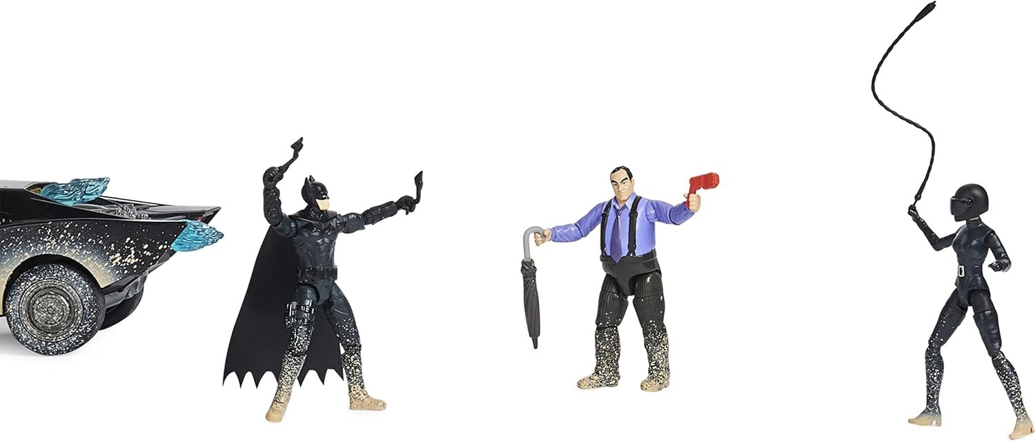Light-Up Batmobile & 3 Action Figures – Ultimate Batman Playset for Ages 4+