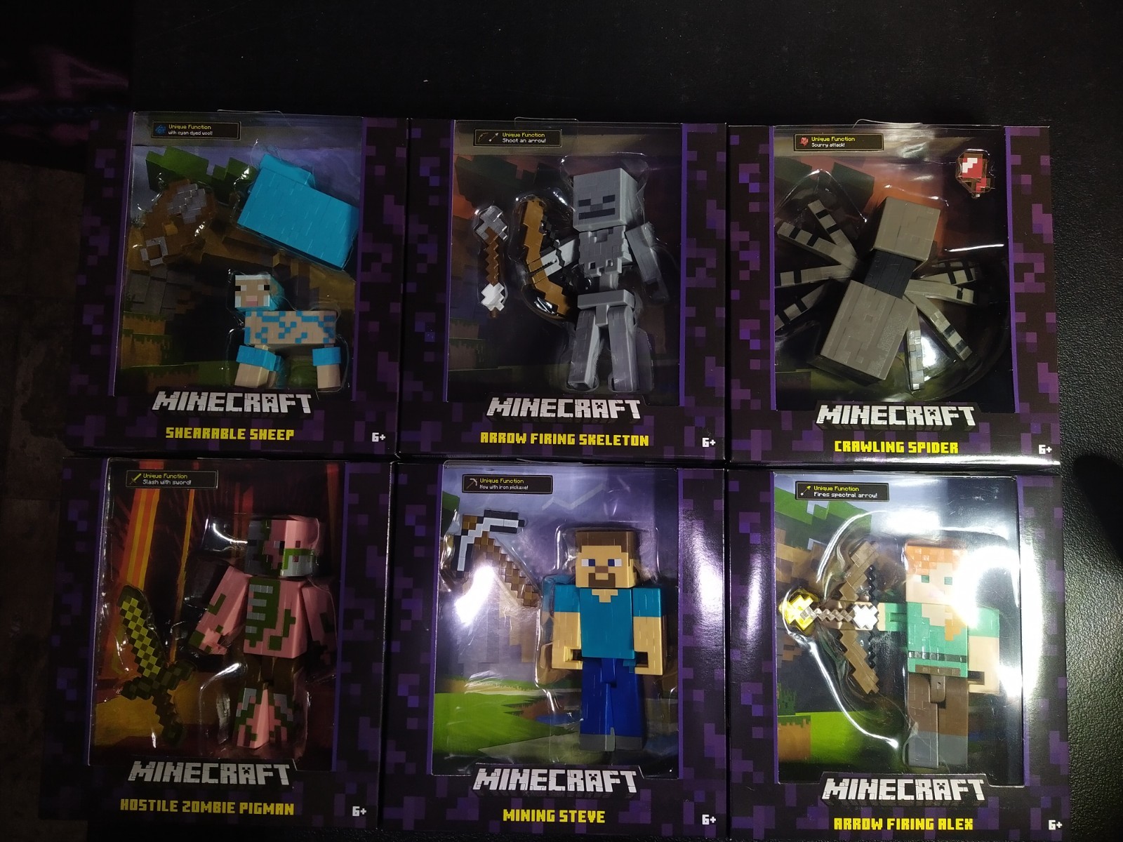 2015 Mattel Minecraft 5&Prime; Survival Mode Action Figures CHOOSE YOUR CHARACTER