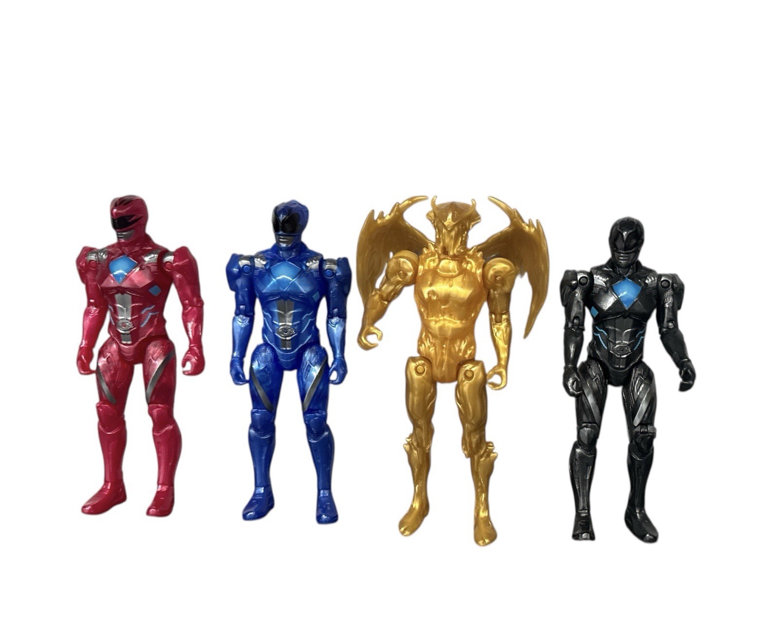 Power Rangers 2017 Movie 5” Action Figures: Red, Blue Black B Goldar Bandai