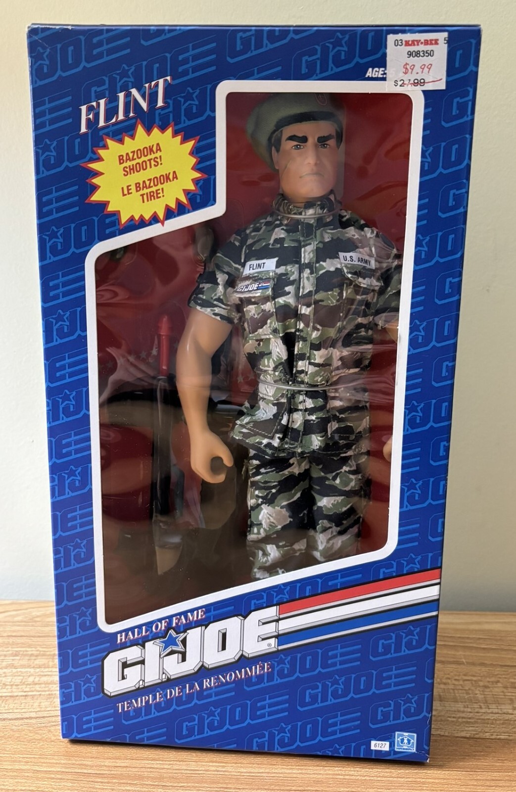 G.I. JOE HALL OF FAME FLINT YEAR 1993 NEW SEALED BOX AGES 5 AND UP HASBRO
