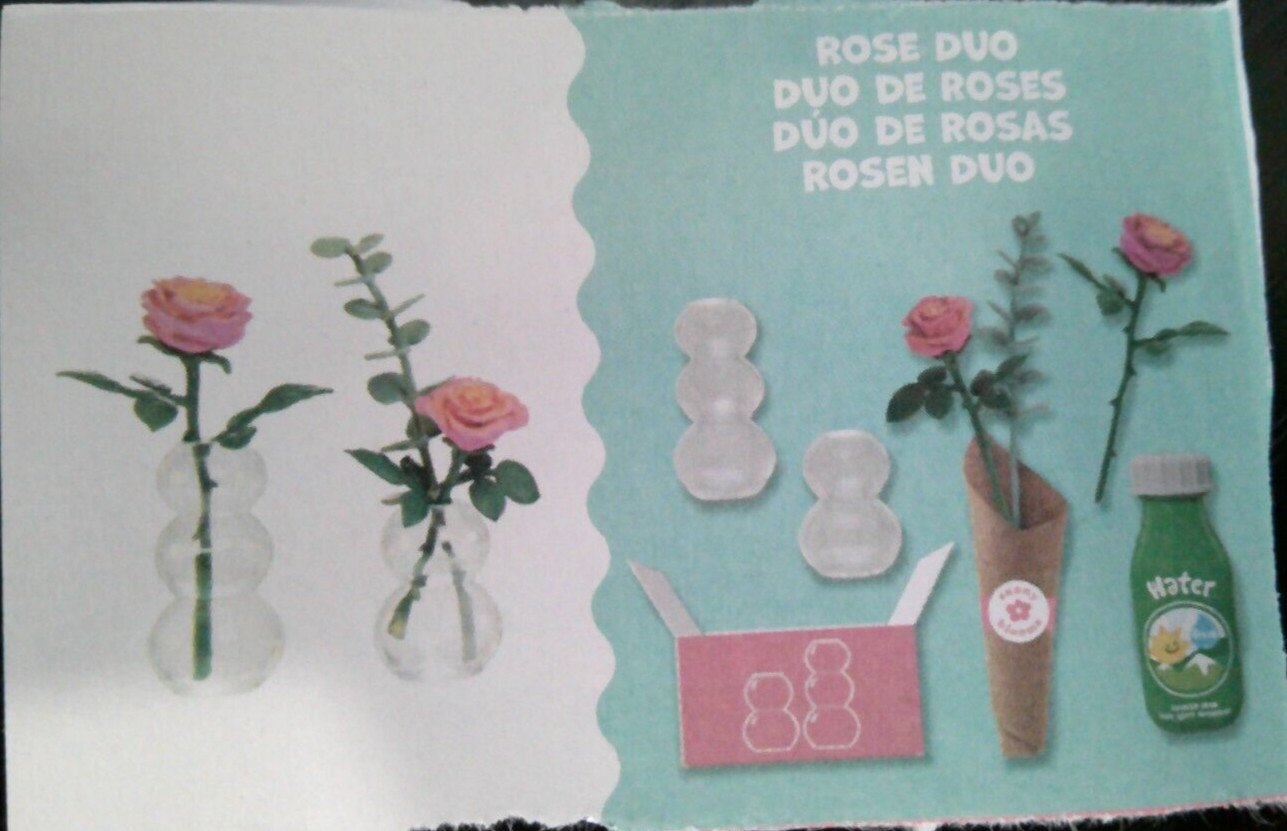 NEW MGA miniverse Lifestyle Make It Mini ROSE DUO FLOWERS VASE