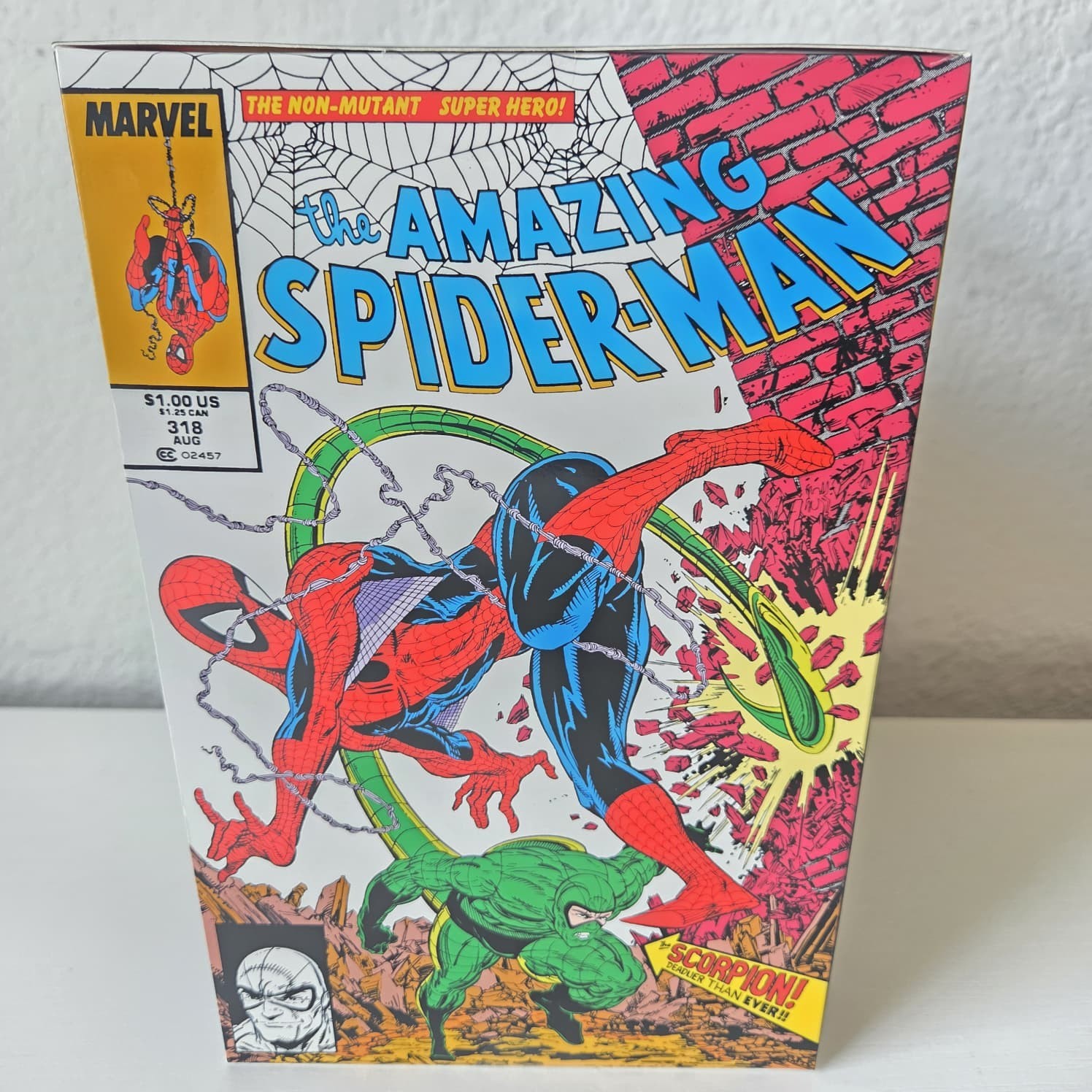 2026 McFarlane Toys Marvel The Amazing Spider-man Issue #318 Scorpion Gold Label