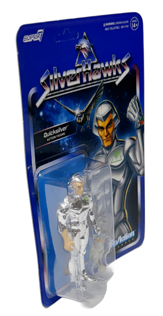 SilverHawks – Quicksilver 3.75&Prime; Figure – 2024 MOC – Super7