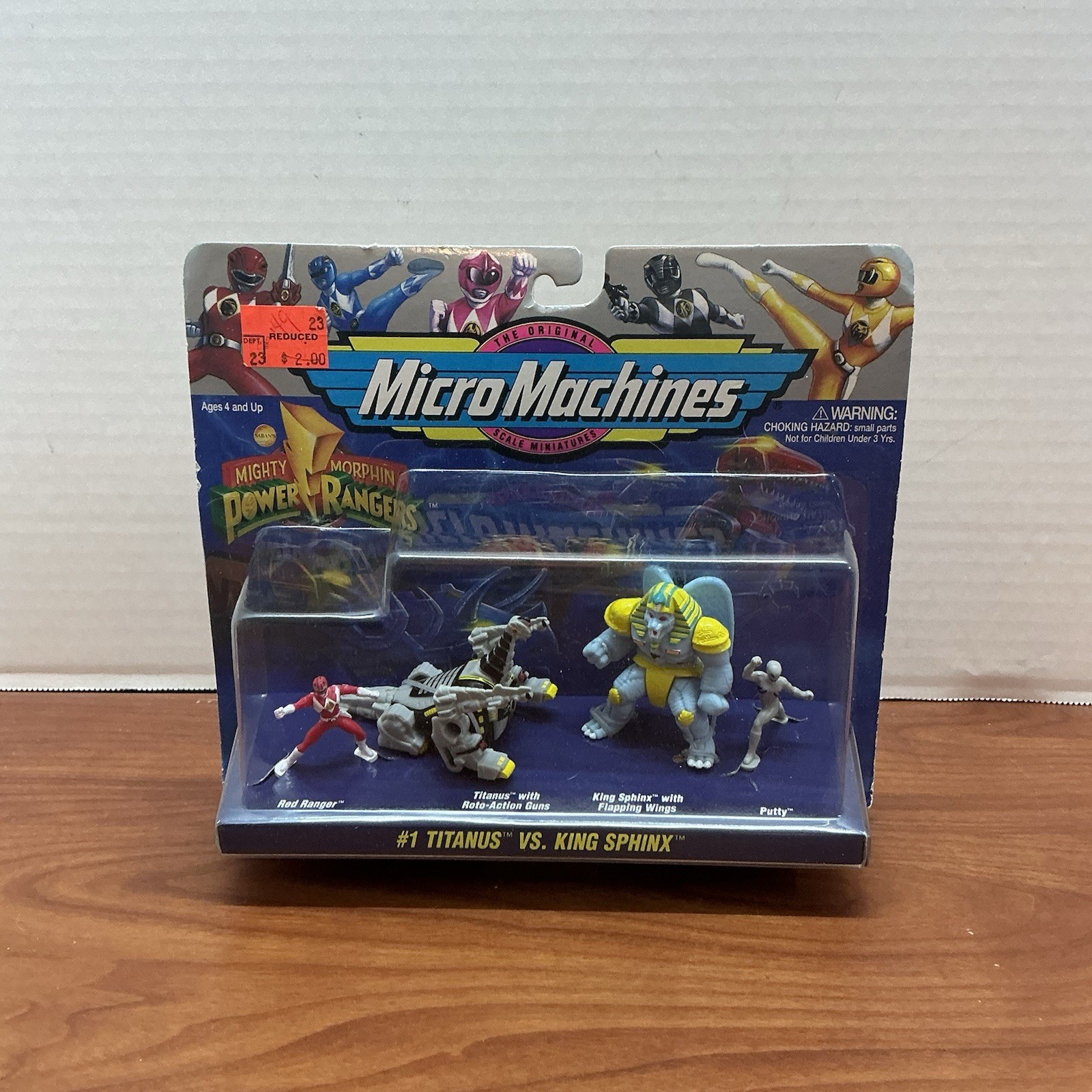 Micro Machines Mighty Morphin Power Rangers #1 Titanus vs King Sphinx S3