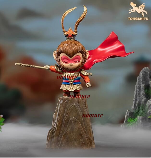 TONGSHIFU Wukong Brass Figurine Limited Models Collectible Painted Statues H27cm