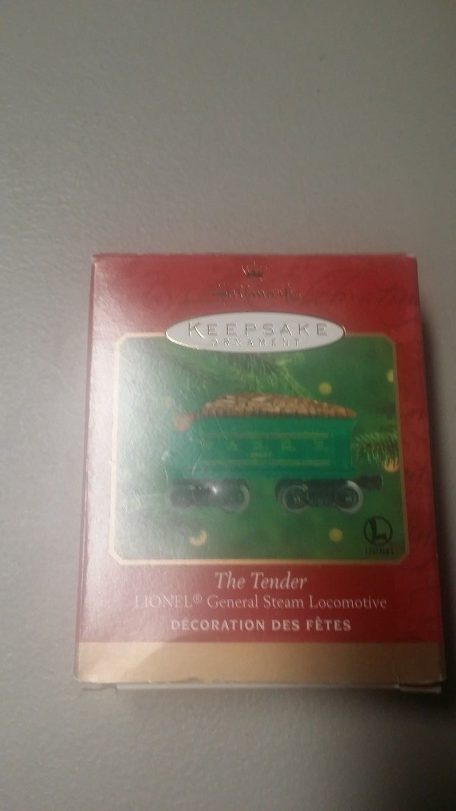 2000 Hallmark Keepsake Ornament Die-Cast Lionel Train The Tender