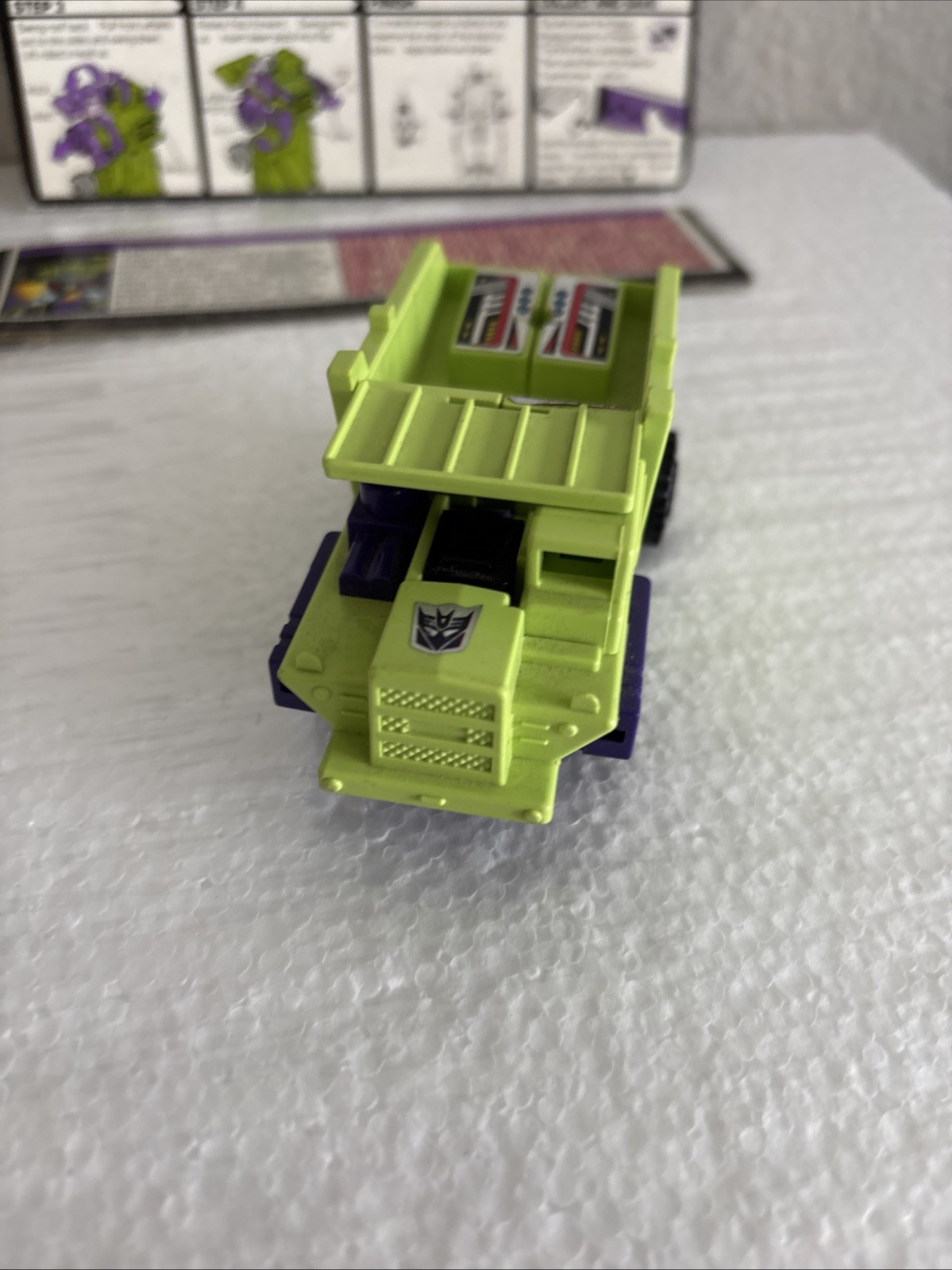 Vtg G1 Transformers Long Haul (Constructicon) Complete w/ Instructions & Card