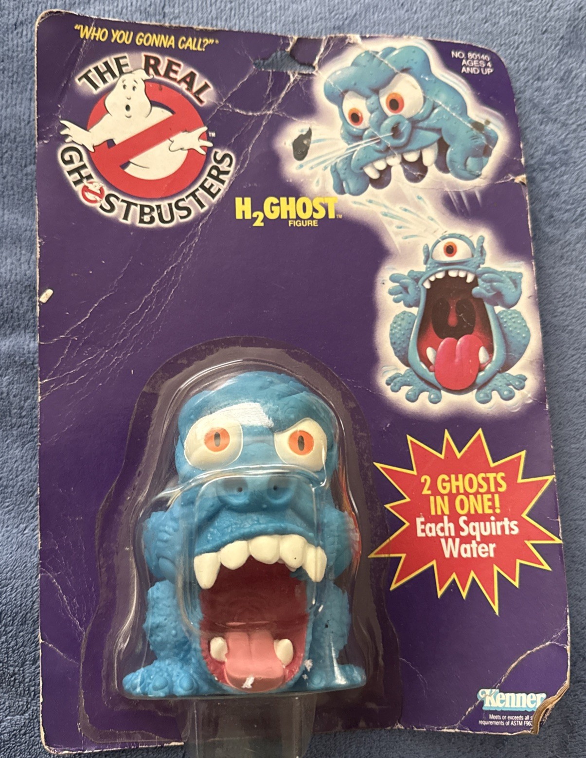 H2 Ghost The Real Ghostbusters 1986 Kenner Action Figure NEW SEALED