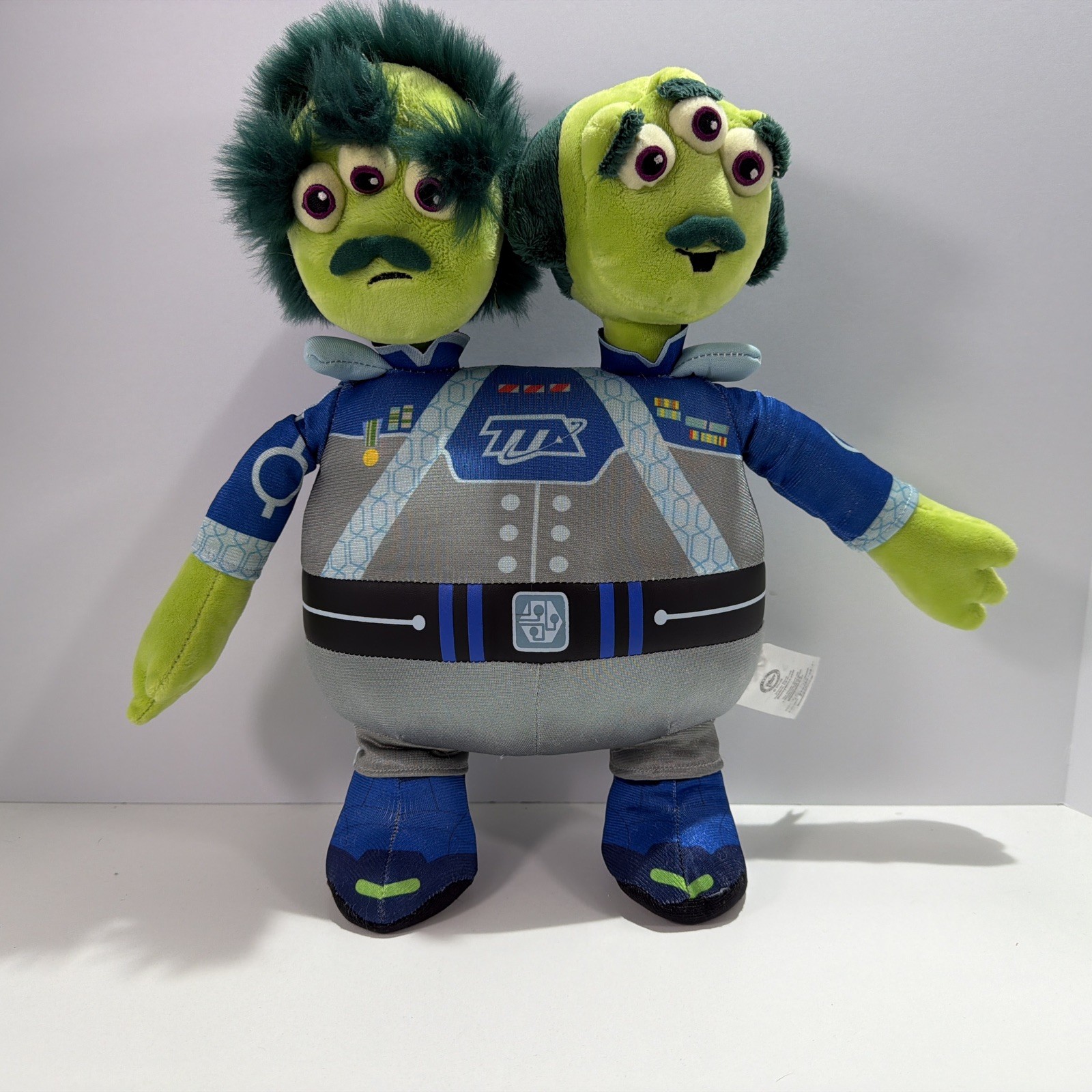 Disney&rsquo;s Tomorrowland Watson and Crick Green Blue Two Headed Plush