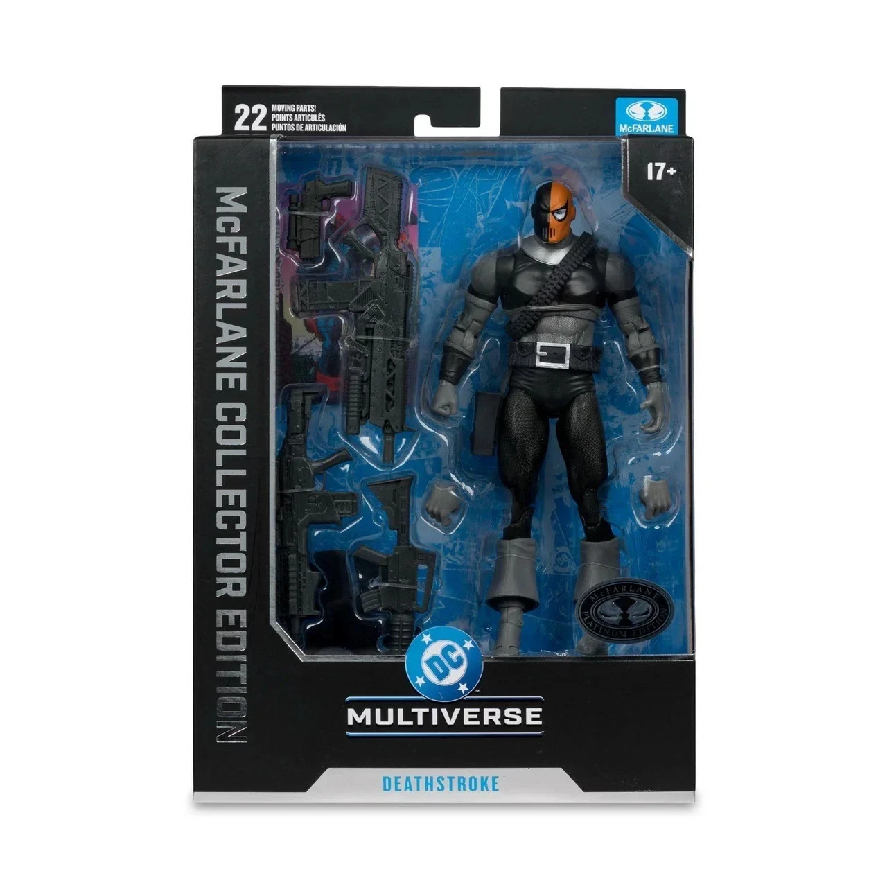 McFarlane DC Deathstroke 7&Prime; Action Figure – Platinum Collector Edition Chase