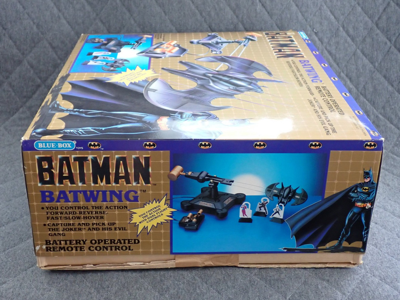 BATMAN BATWING REMOTE CONTROL BLUE BOX 1989 VERTIBIRD