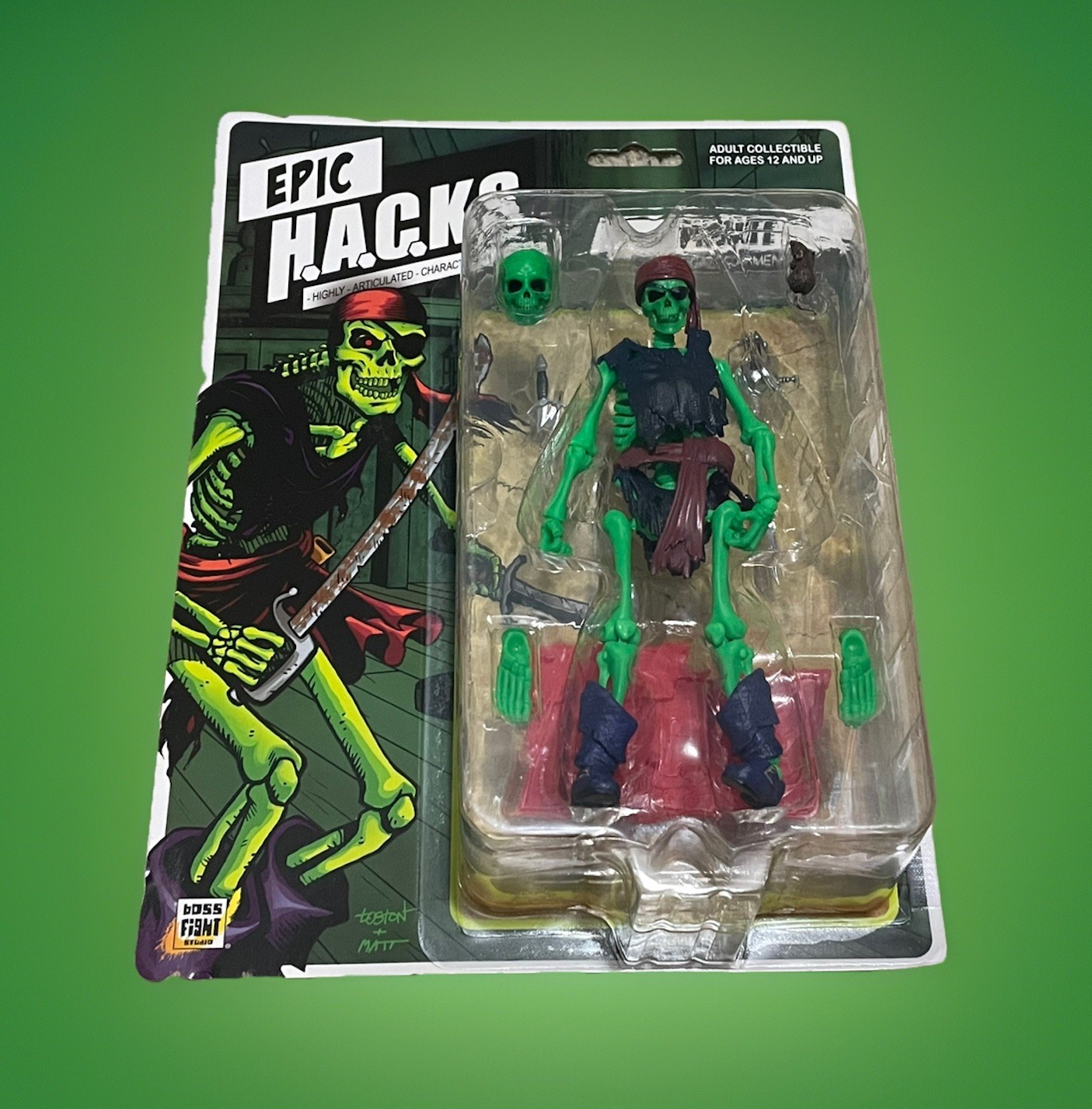bOSS Fight Studio Epic Hacks PIRATE Mystical Tormentor Skeleton Action Figure