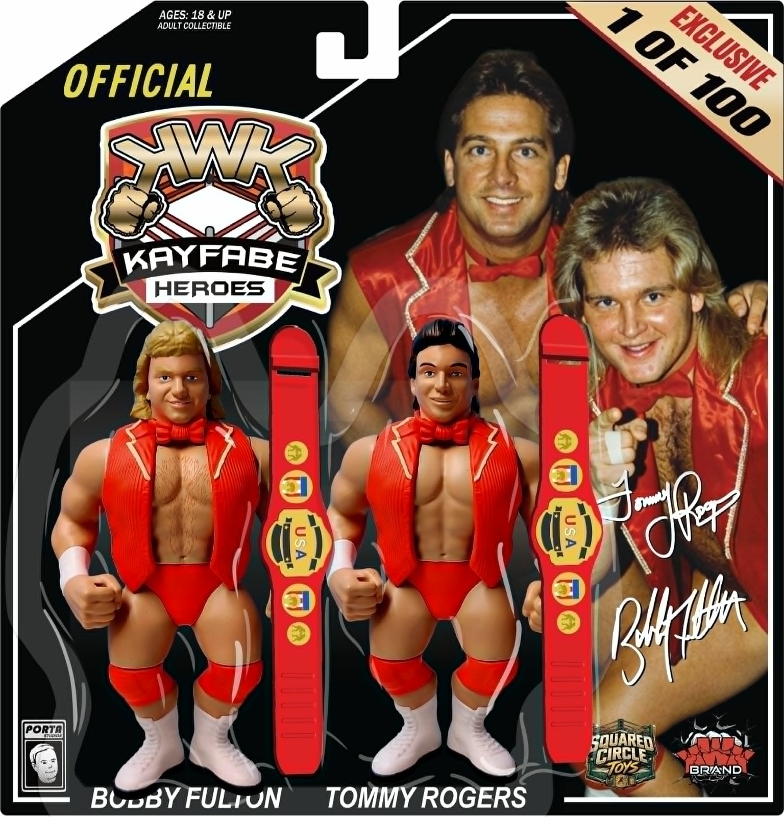 Pre-Order KWK Black Card Exclusive Fantastics Bobby Fulton & Tommy Rogers 1/100