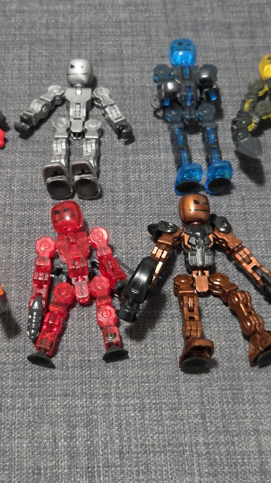 Loose Klikbot Stop Motion Animation Lot of 10 Figures -Some Missing Accessories