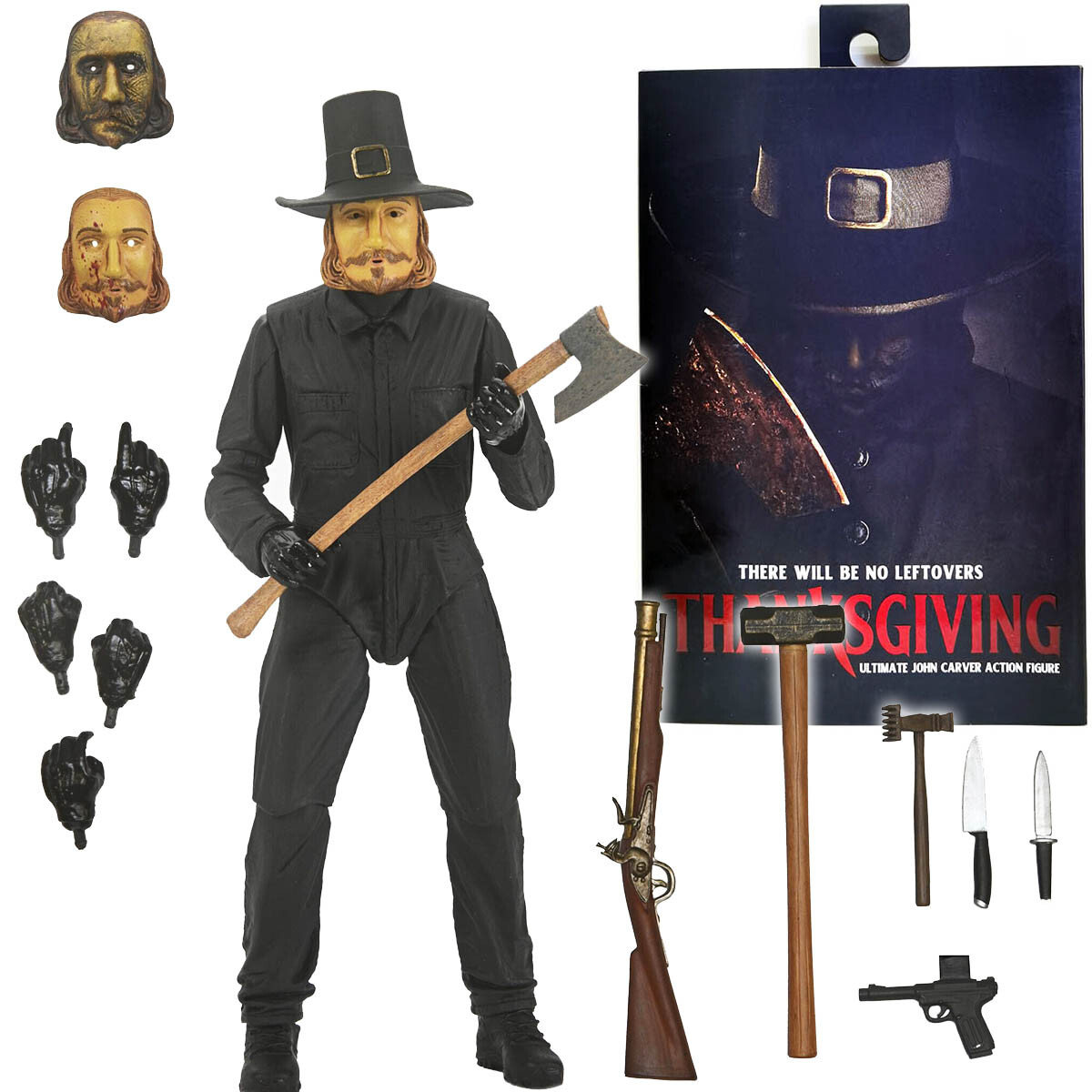 NECA Thanksgiving John Carver 7&Prime; Ultimate Action Figure 1:12 In Stock Official
