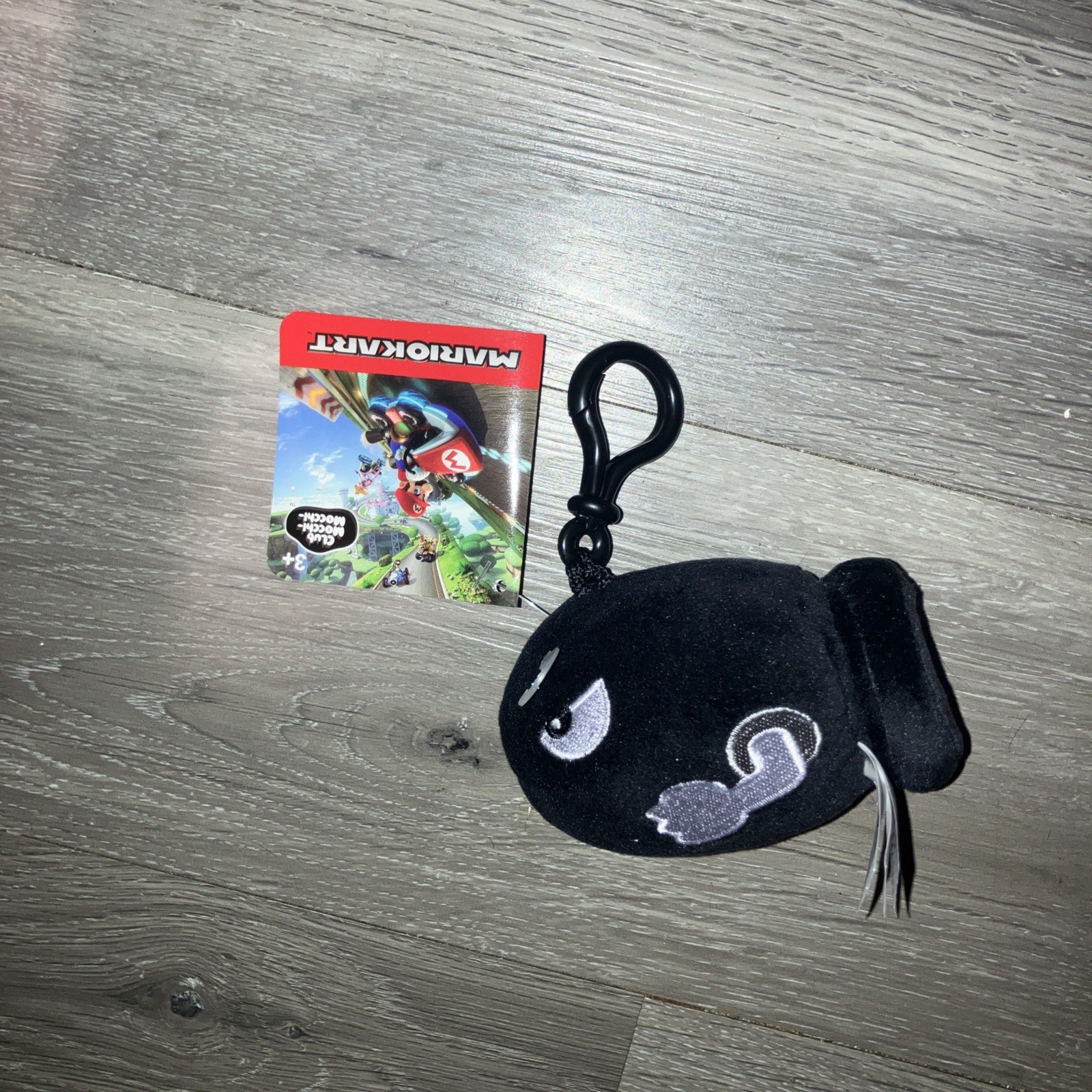 Nintendo MarioKart Bullet Bill Clip On 4&Prime; Small Plush Club Mocchi Mocchi NWT