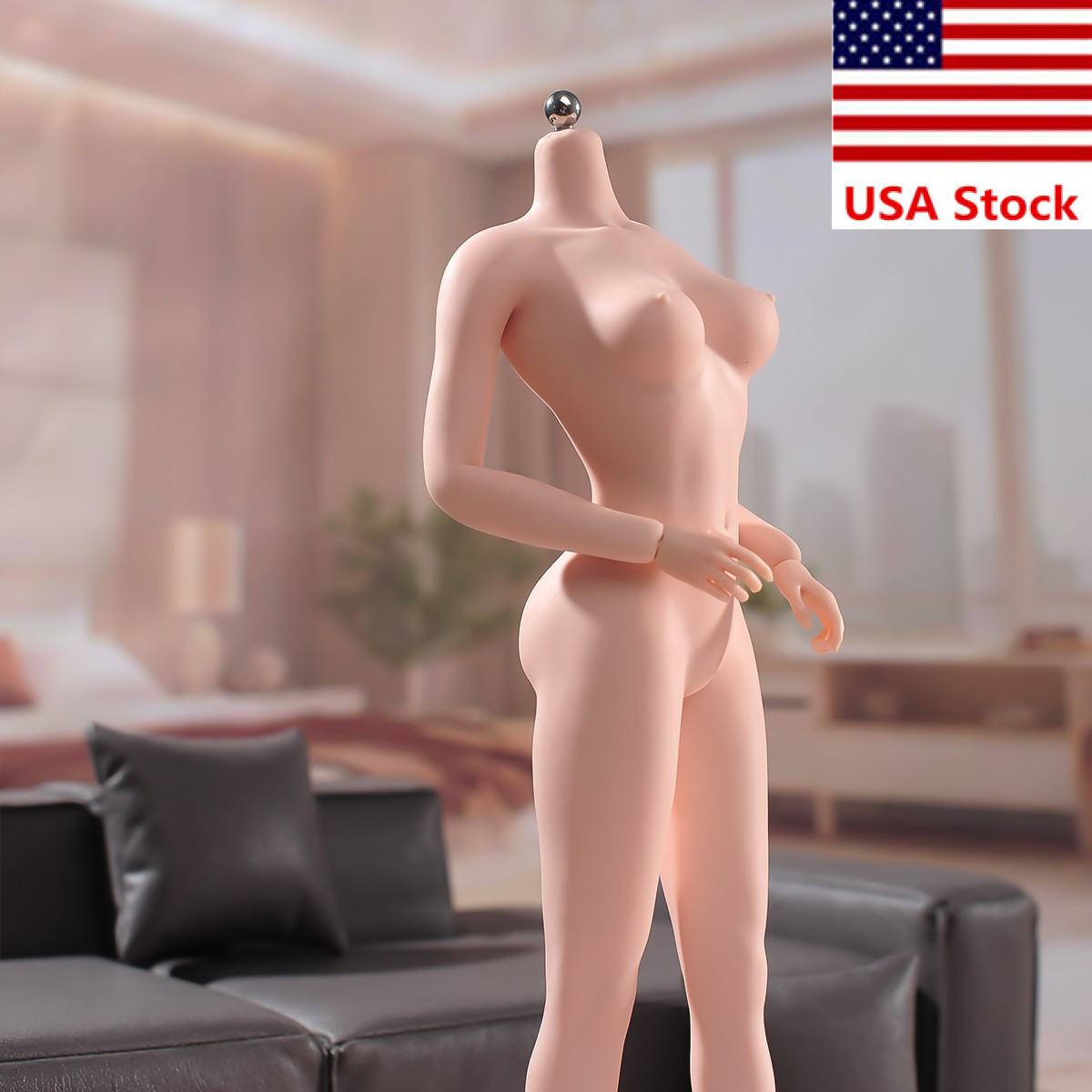 ANT AB001W 1/6 Female Pale Large Bust Flexible Seamless Body For 12 »Figure