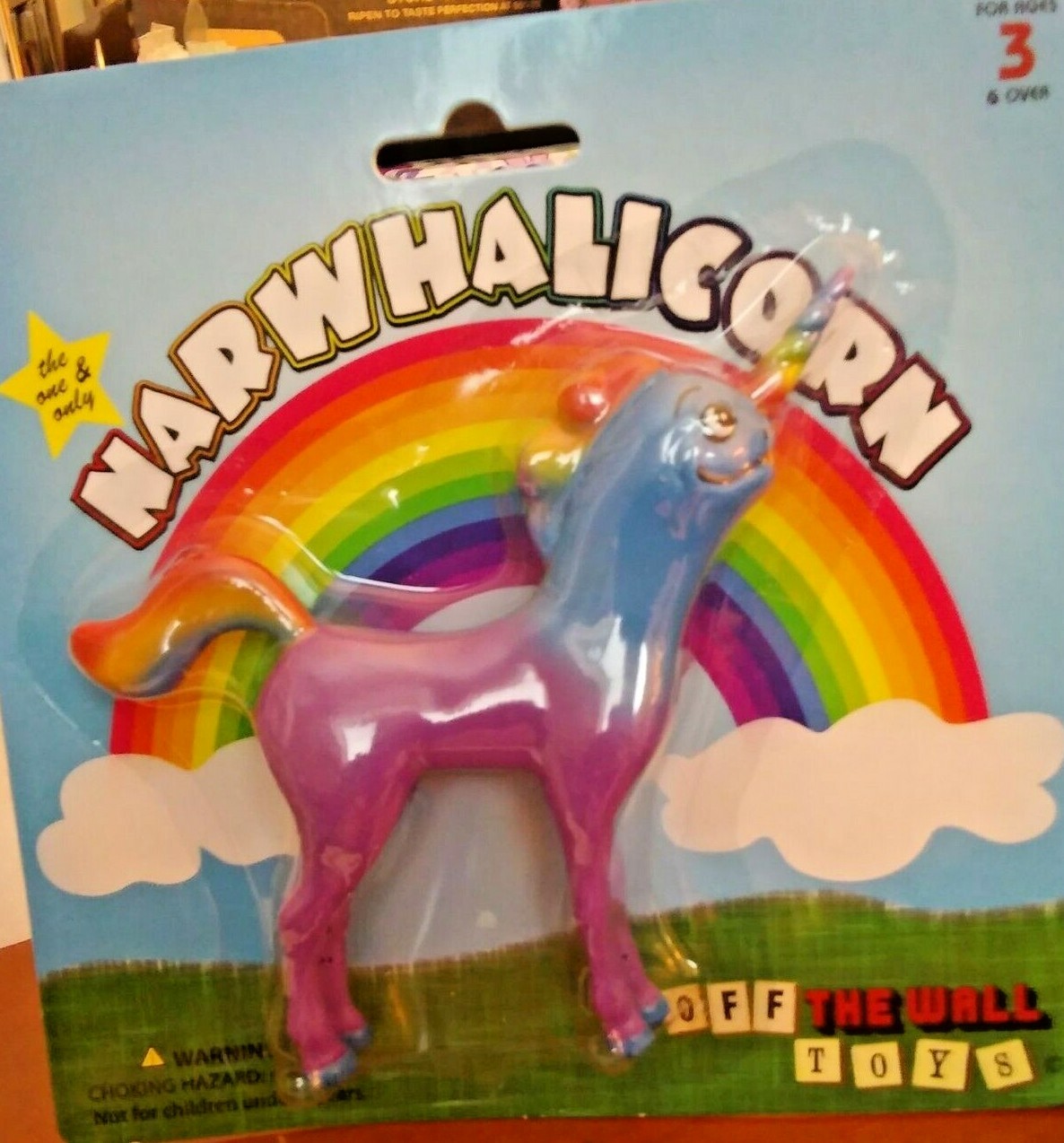 Narwhalicorns: (1) 5&Prime; Bendable Figure & (1) 13&Prime; Plush 1/2 Narwhal & Unicorn OTWT