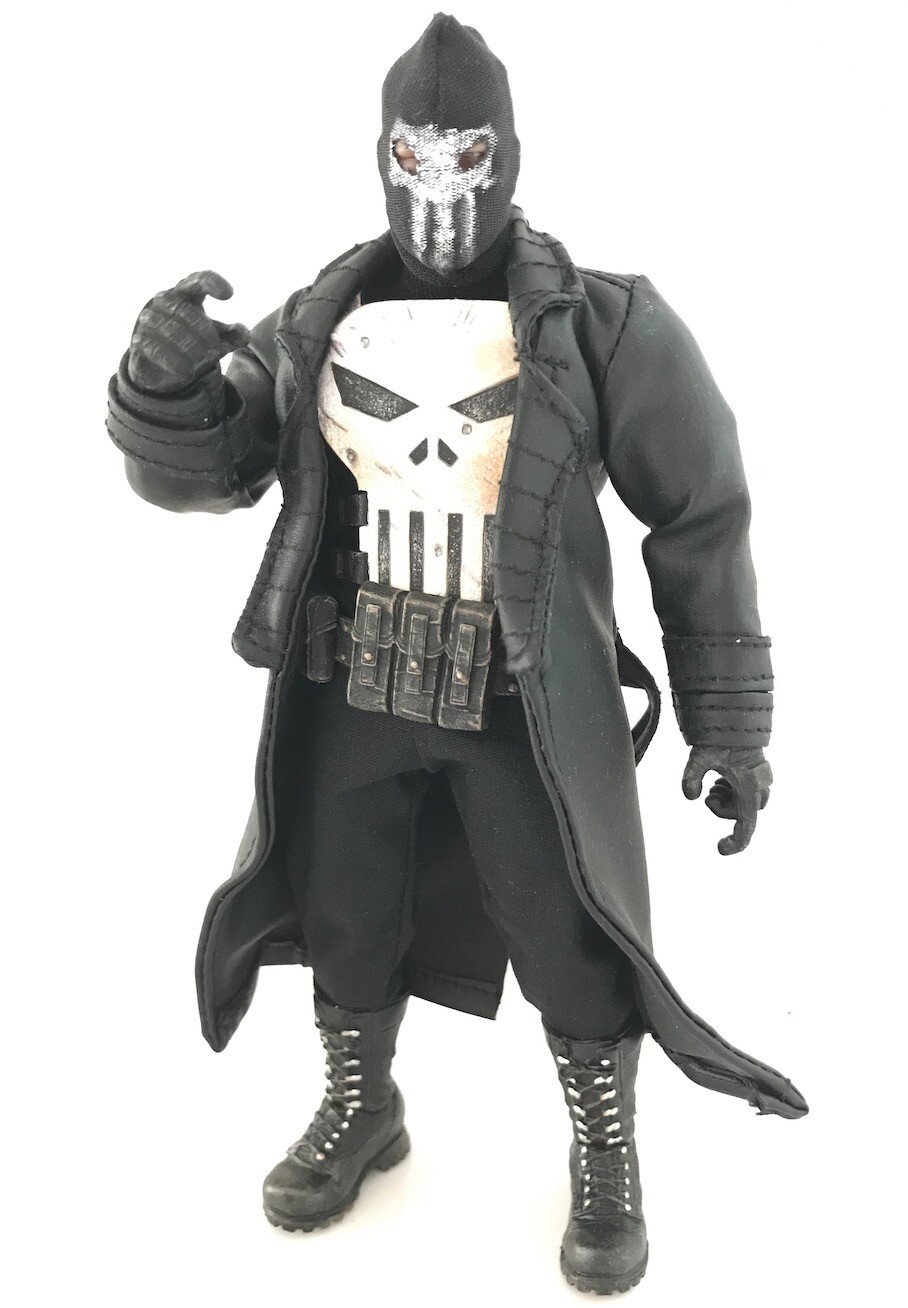 PB-LTC-FRY: Black Coat for 6&Prime; Punisher Nick Fury action figure (No Figure)