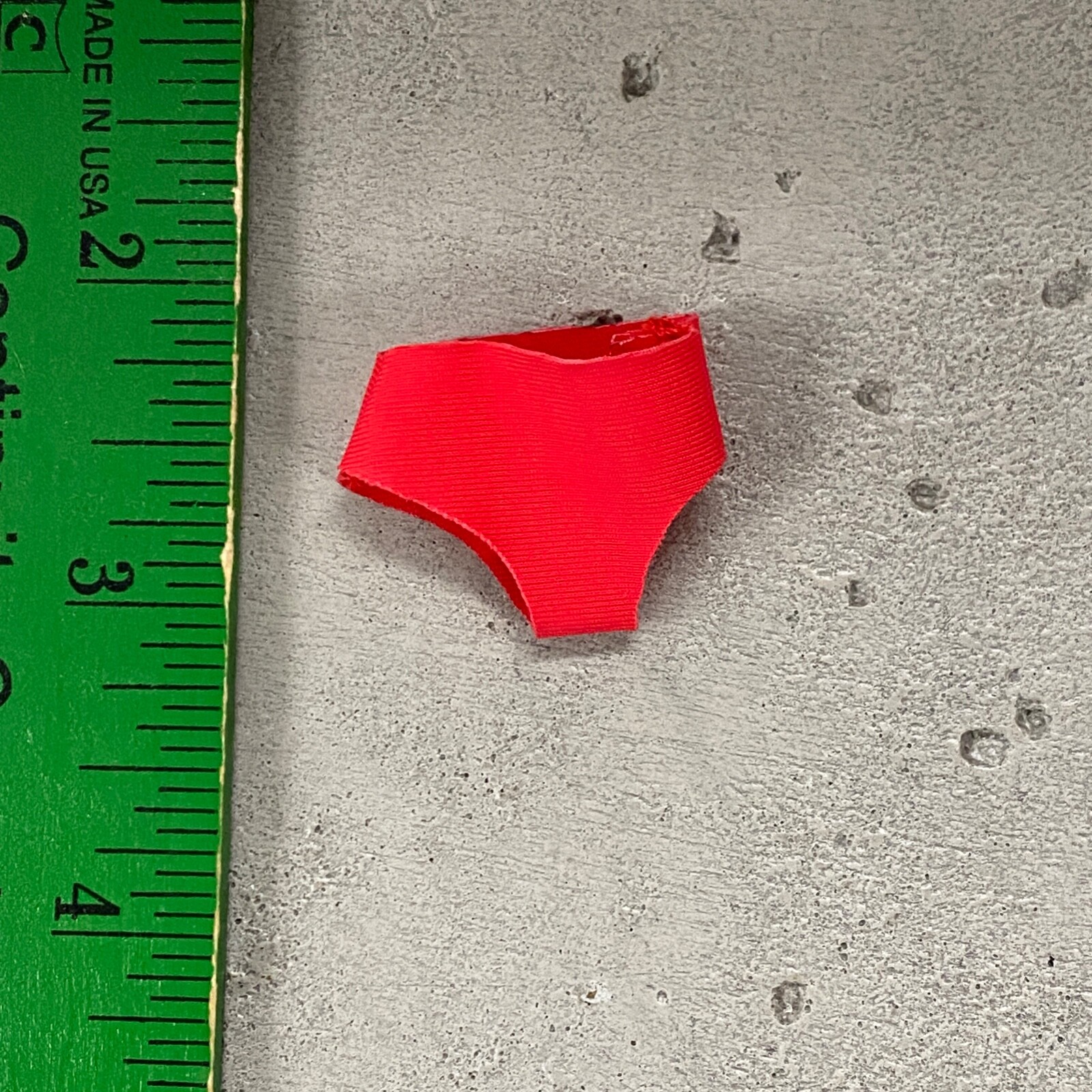 SU-UW-SUP: 1/12 Fabric Red Superman trunks for 6&Prime; muscular action figure body