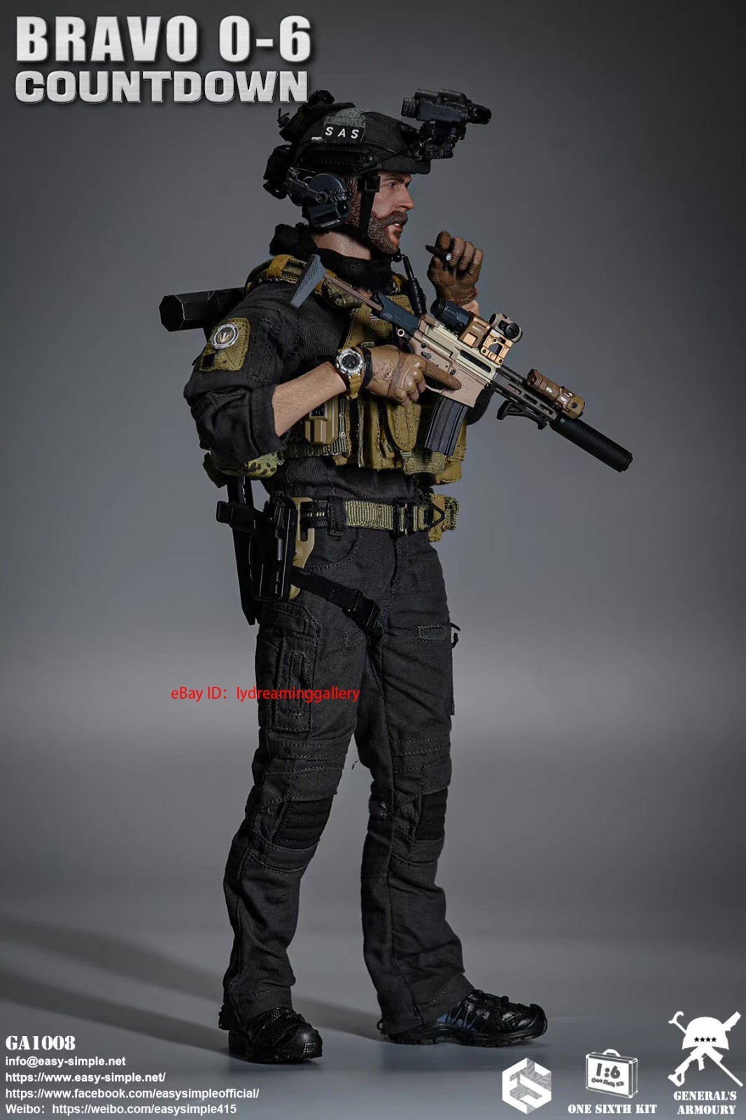 EASY&SIMPLE GA1009 Bravo 0-6 Countdown 1/6 Scale Limited Edition Action Figure