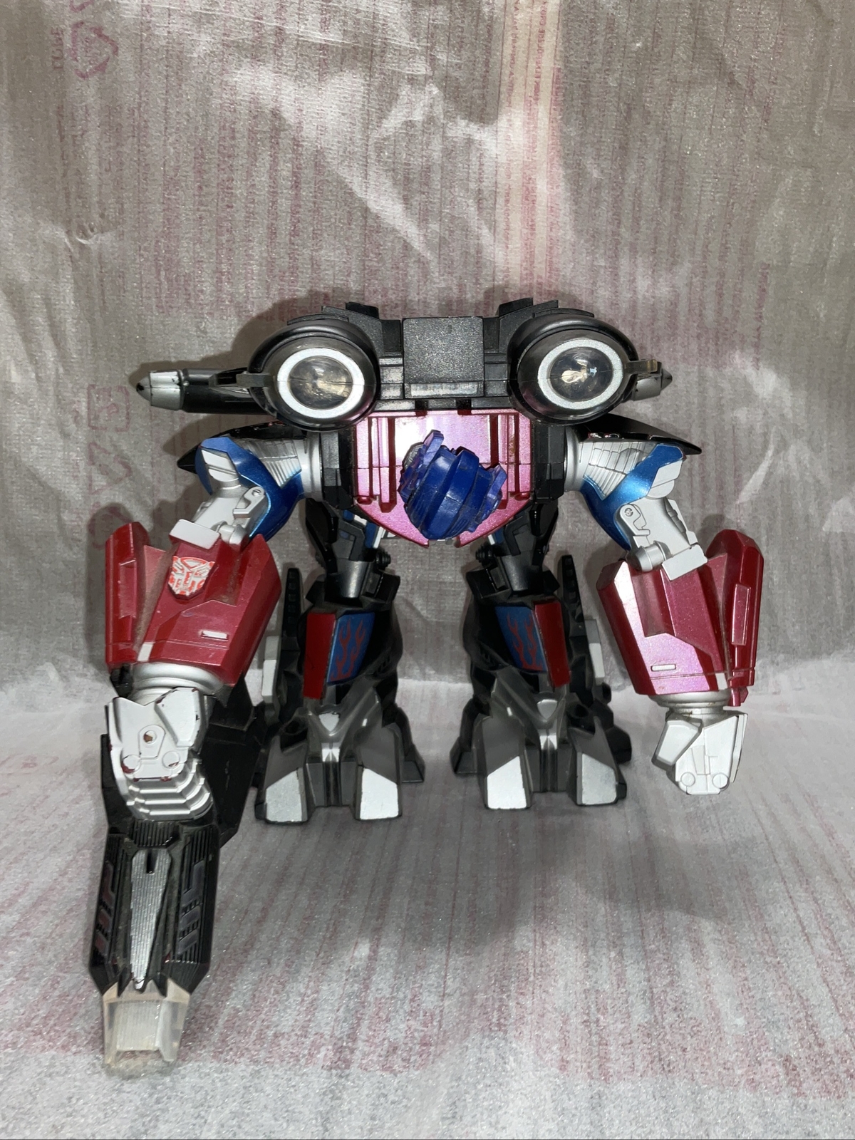 Transformer 2008 Optimus Prime Mega Power Bot 12” READ
