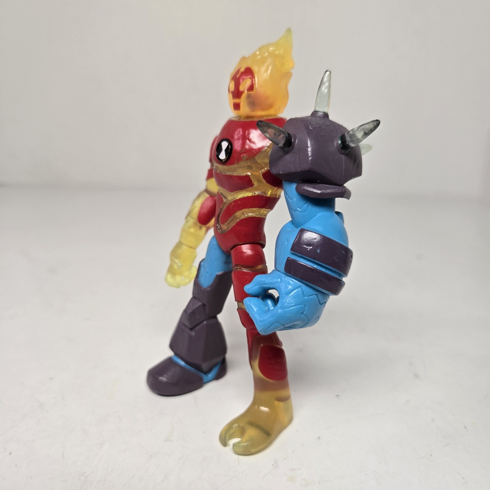 Incomplete – Heatblast Omni-Glitch Heroes Mix and Match 5&Prime; Playmates Figure