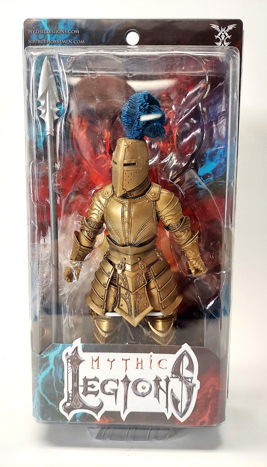 Mythic Legions Four Horseman Gold Knight Legion Builder Kickstarter 1.0 NEW