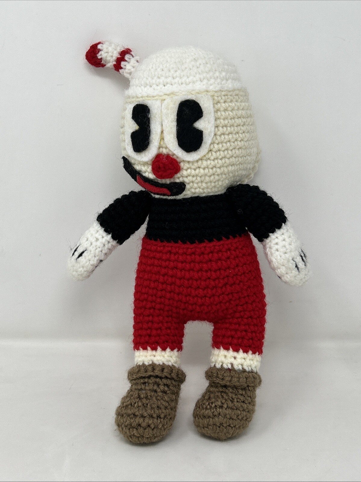 Cuphead Crochet Plush Doll Handmade 11”