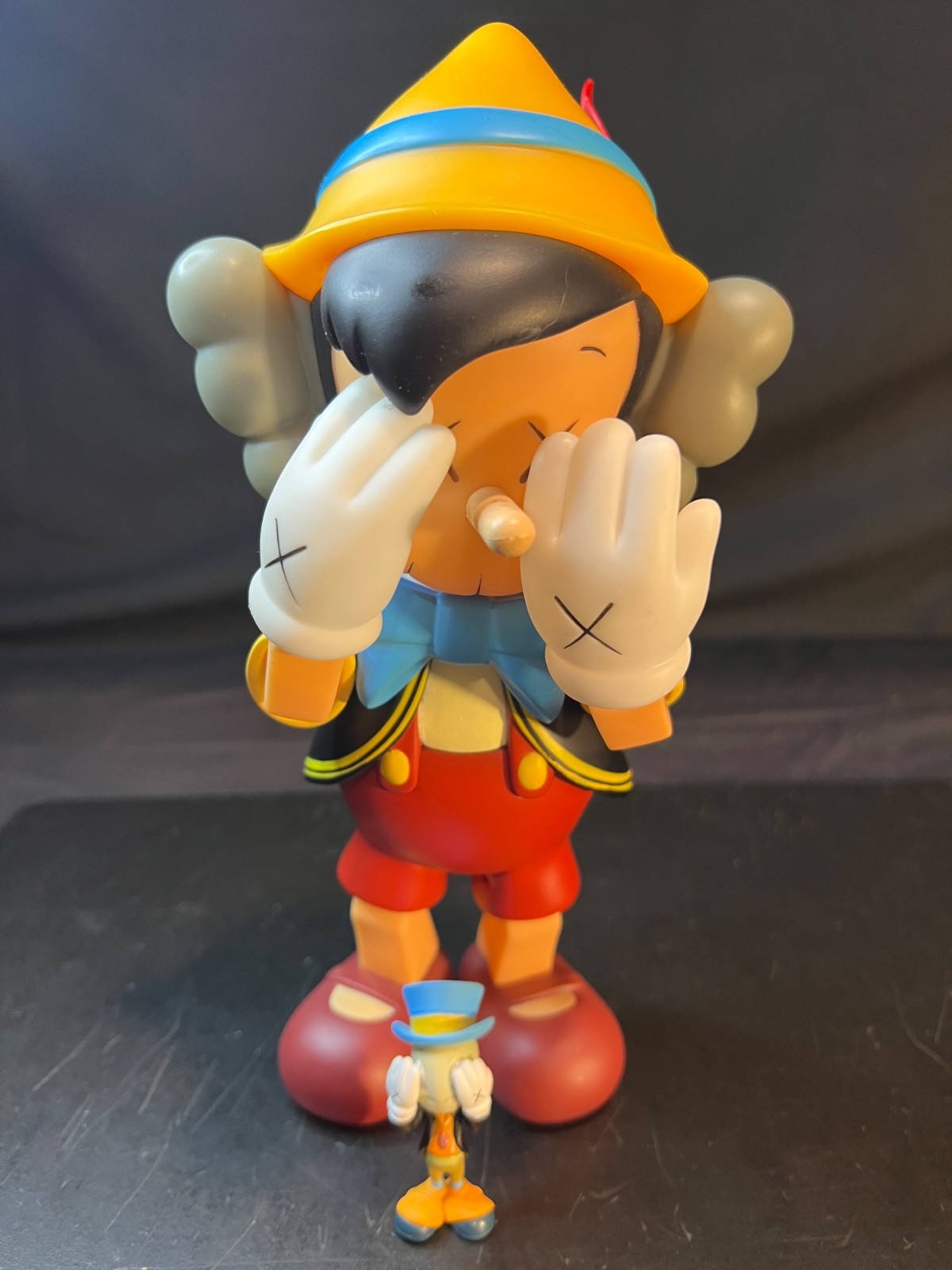 Kaws Pinocchio & Jiminy Cricket Vinyl Figure 2010 NO BOX