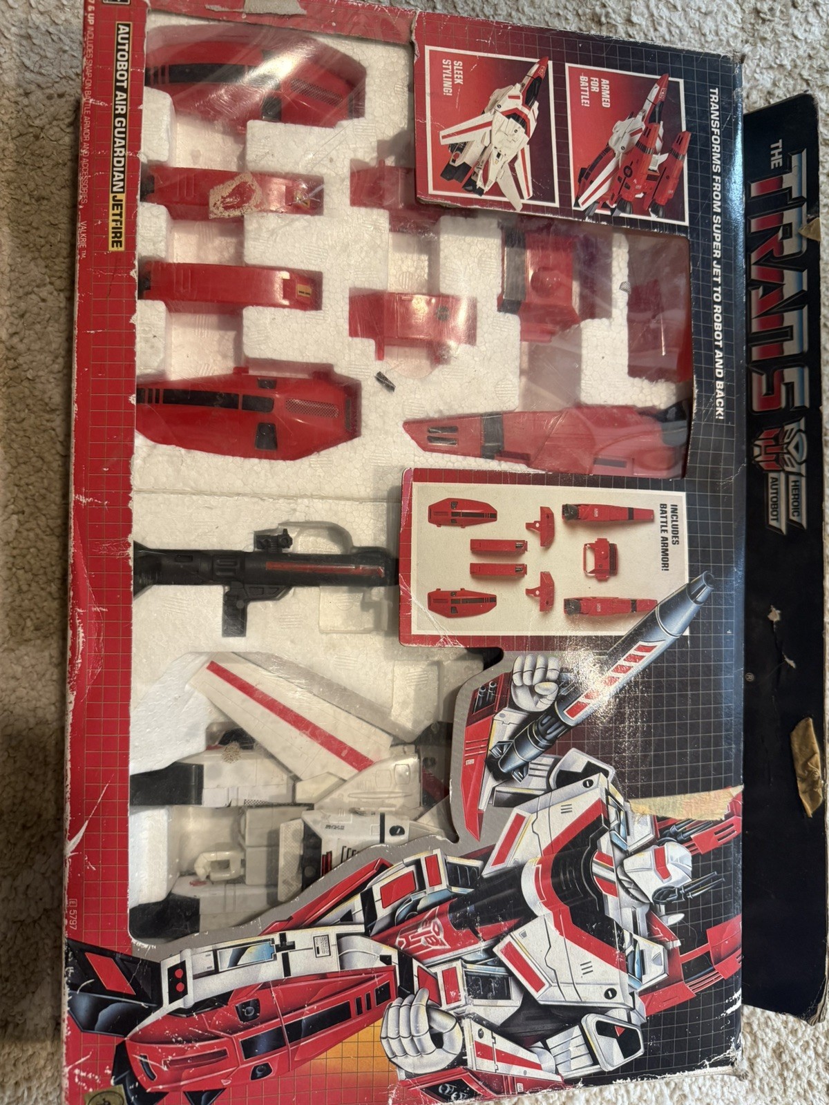 Transformers Jetfire Complete in Box with Inserts 1985 G1 Autobot Vintage