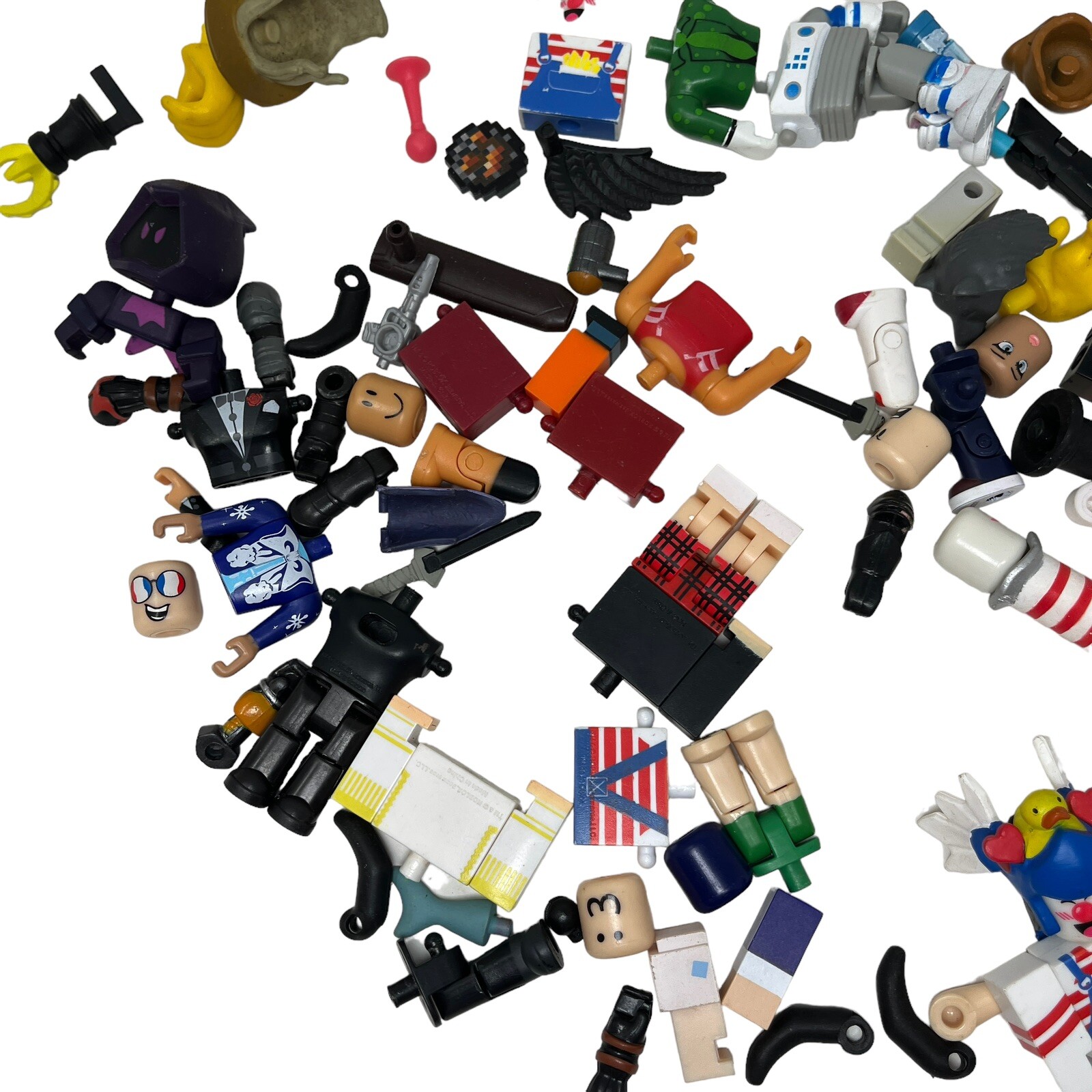 Roblox Mini-figures Miscellaneous Parts And Pieces Lot Heads Body’s Legs Arms