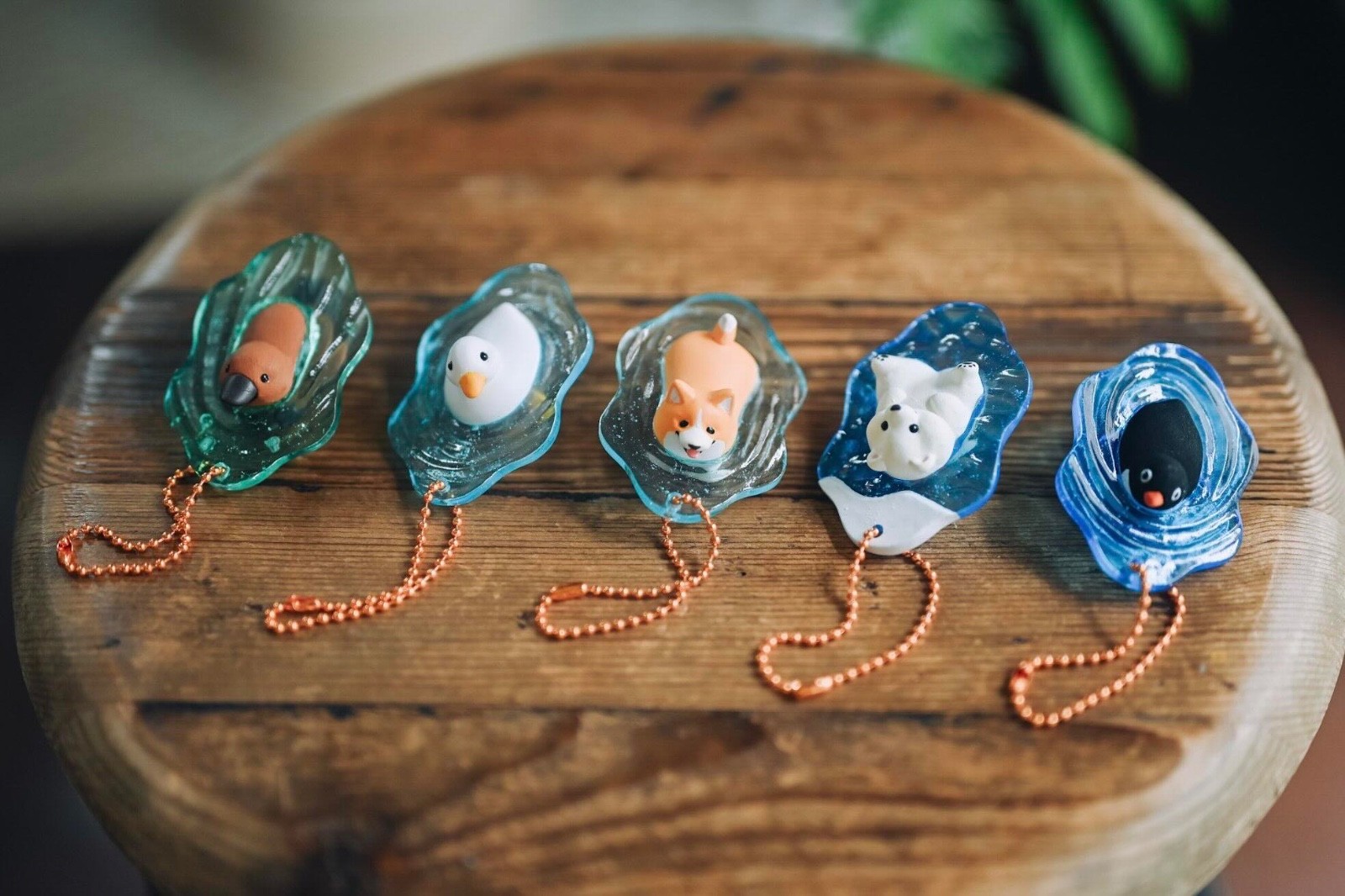 [PRE-ORDER] Mochi Animal Underwater Peeking Mascot Statso Gachapon (Full 5-Set)