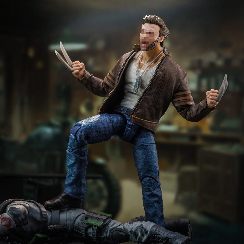 1/12 Wolverine Logan Brown Jacket Leather FOR 6 » Figure Marvel Legends ❶USA❶