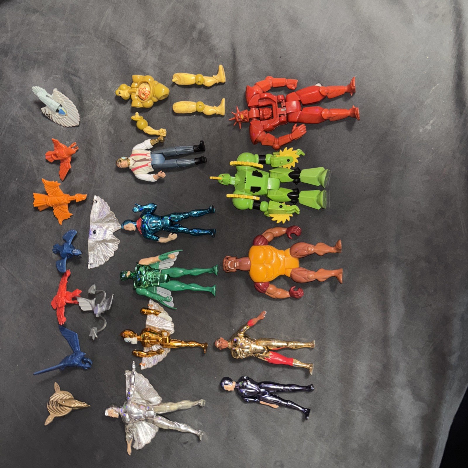 SilverHawks & MOTU Vintage Figure Lot Mattel Kenner 80s