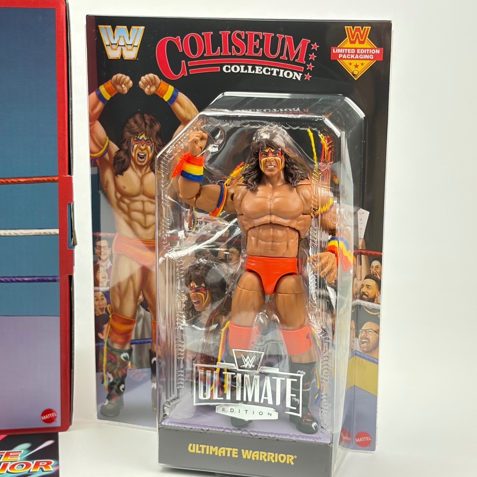 WWE Coliseum Collection Ultimate Warrior & Honky Tonk Man Figures Black Card New