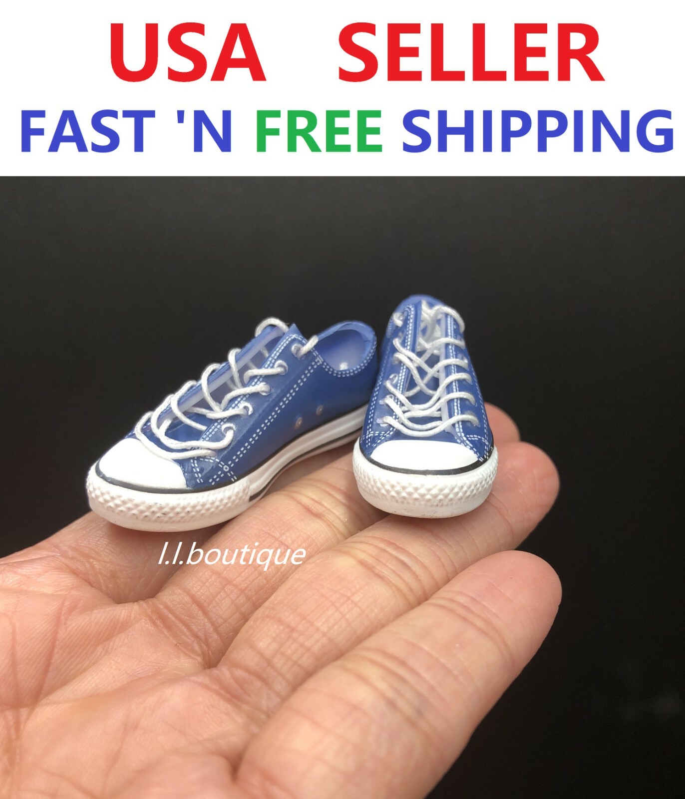 1/6 scale BLUE shoes sneakers Accessory for 12 » MALE Action Figure Doll