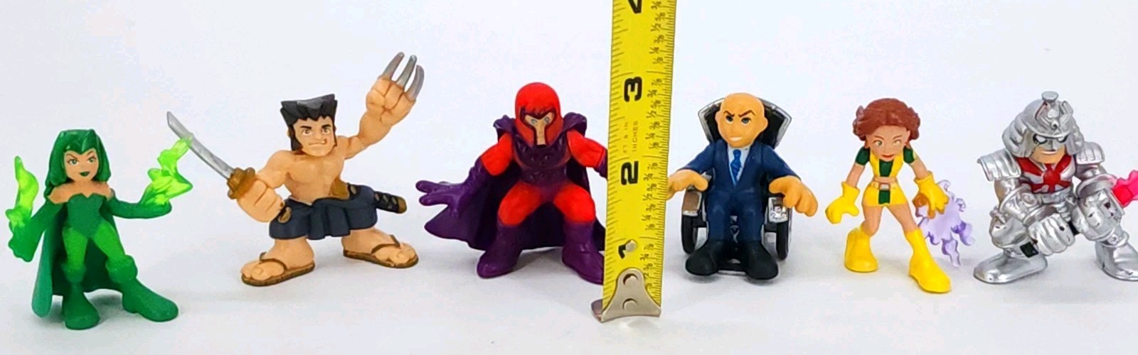 Hasbro Marvel Super Hero Squad Wolverine Polaris Magneto X-Men Action Figure Lot