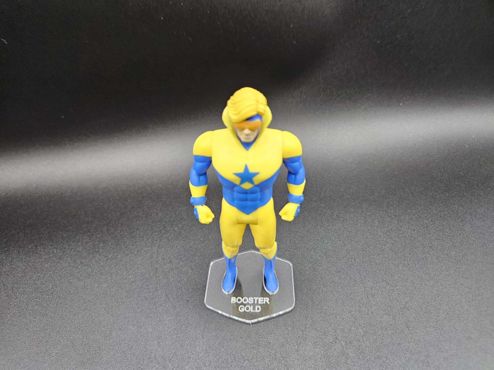 DC Super Powers Mcfarlane Booster Gold Acrylic Base * No Figure