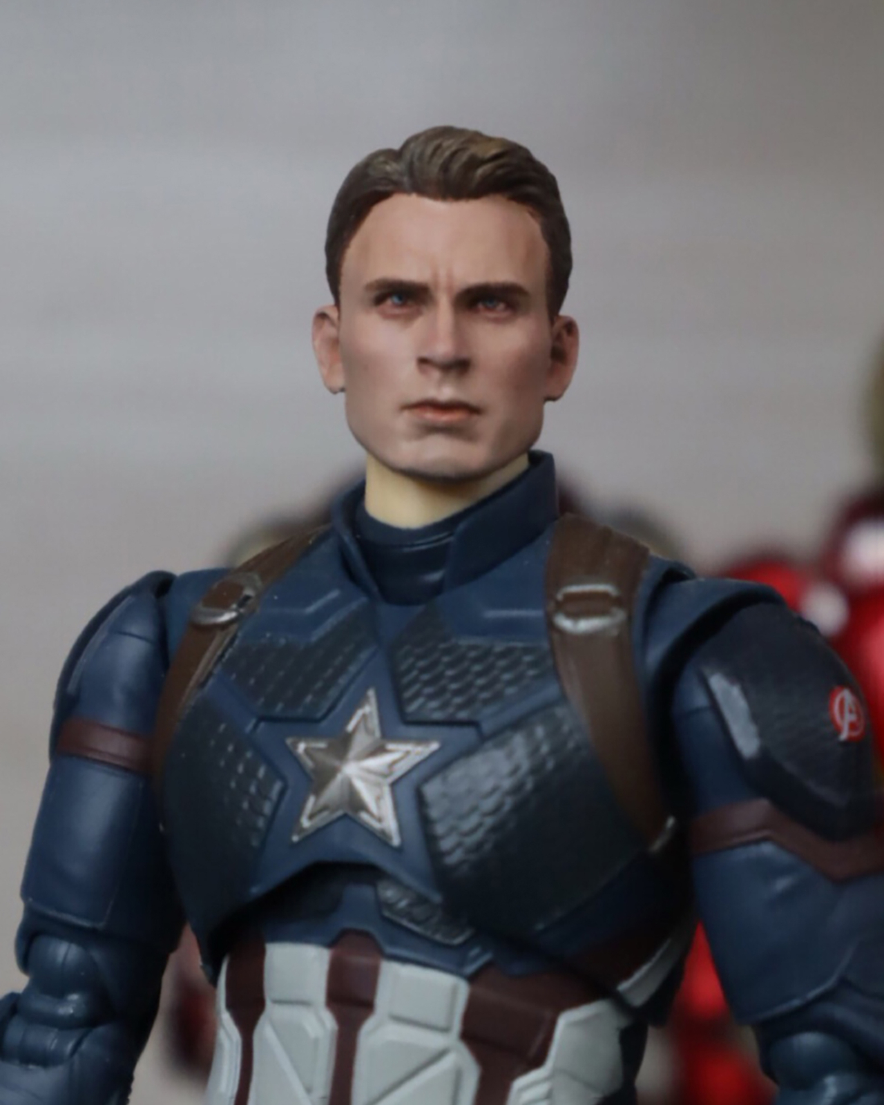 Handmade 1/12 Painted Captain America Chris Evans Head Carving Fit 6 » Action Fi