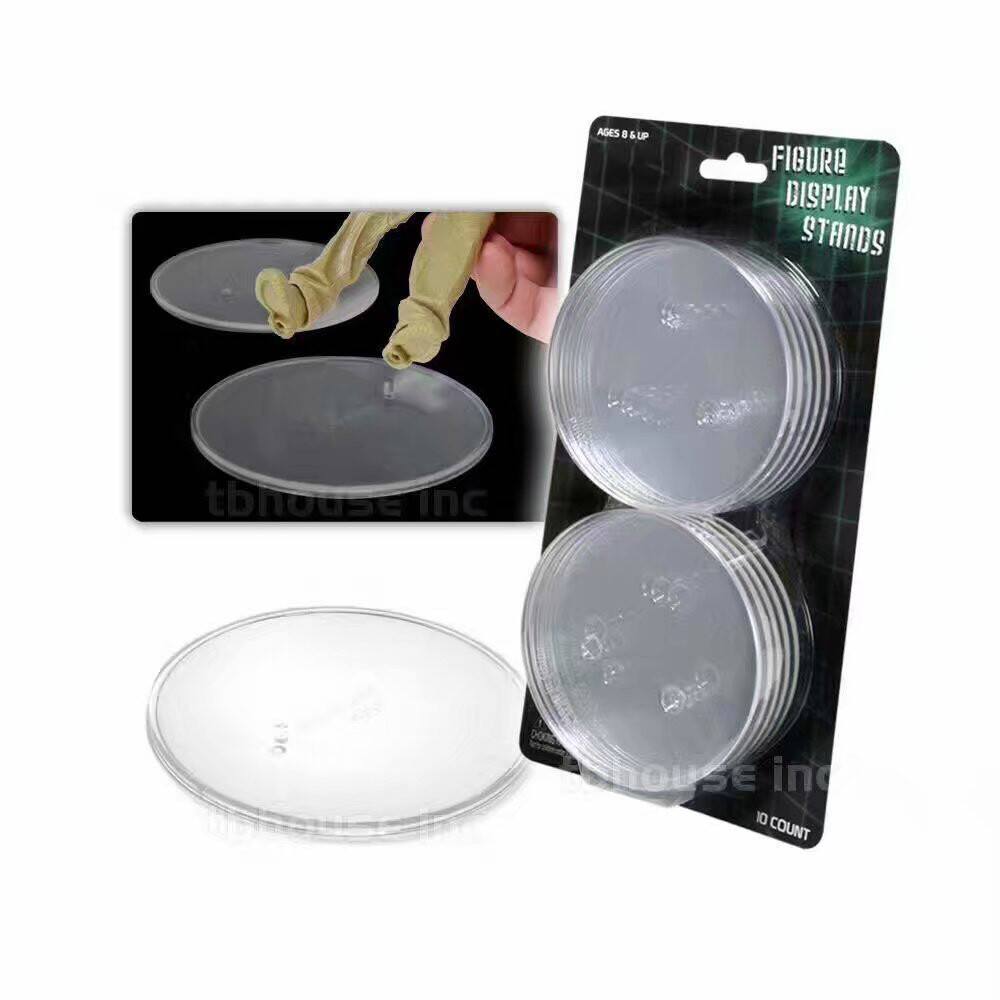 5 Pcs 3.5&Prime; Round Plastic Display Stand Base Plate for 6&Prime; – 8&Prime; Action Figures