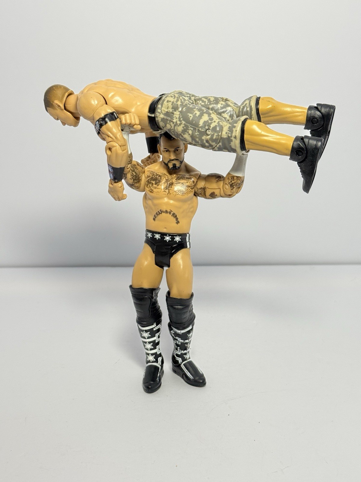 WWE Mattel John Cena & CM Punk Basic Figure Raw SuperShow Camo Superstar