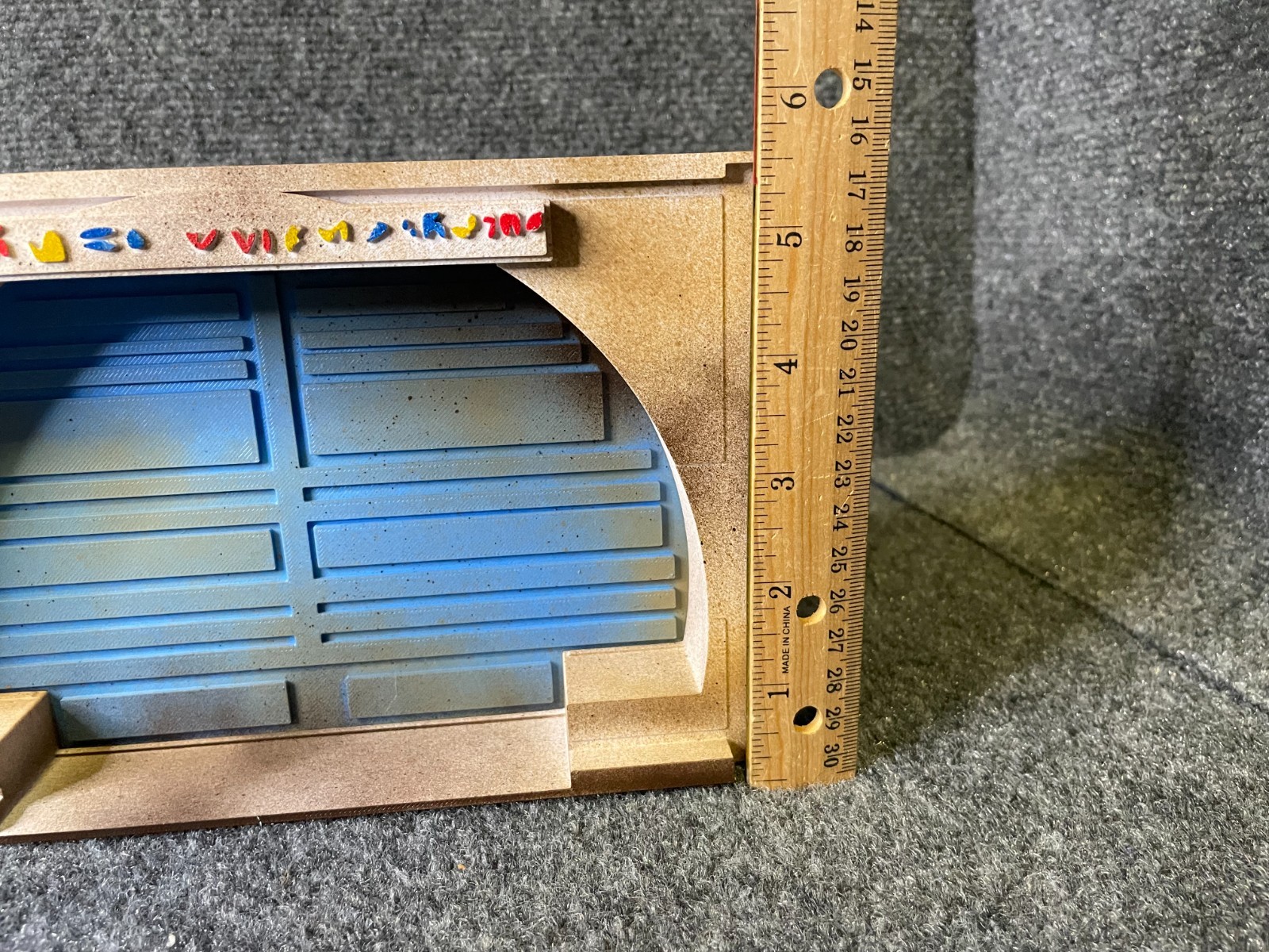 Custom made Star Wars 3.75 Mos Eisley doorway tan #3 blue door