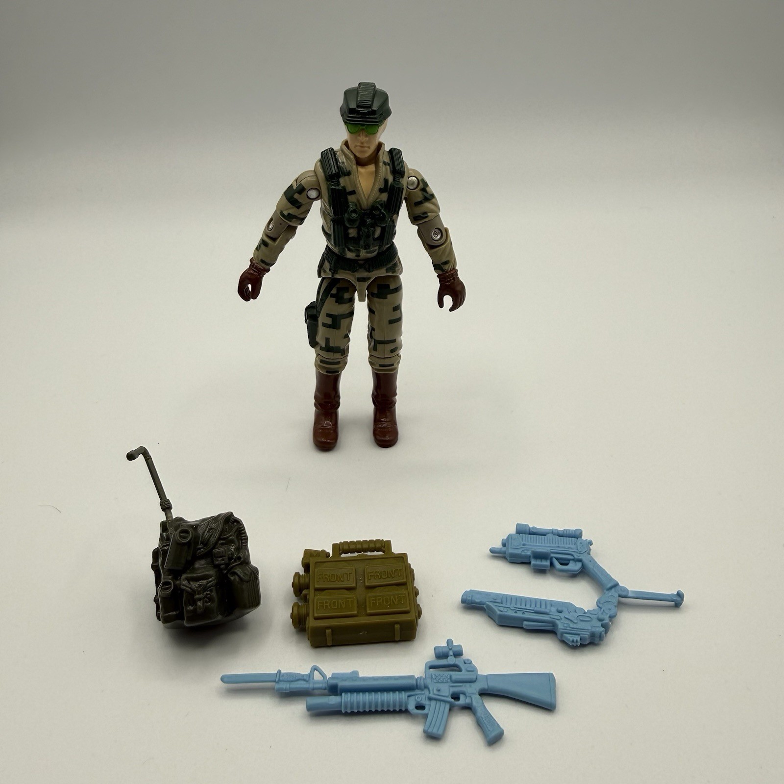 1989 GI JOE RECOIL v1 100% Complete Hasbro ARAH Vintage Figure