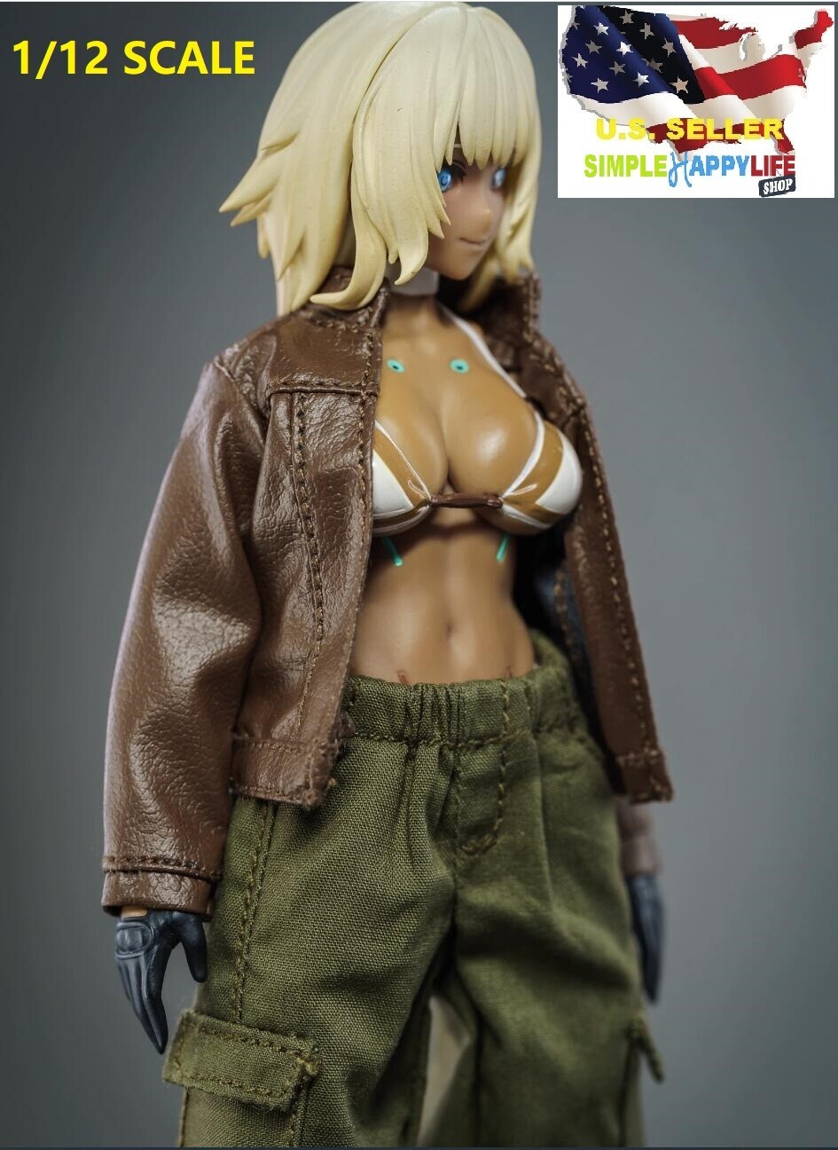 1/12 Brown Leather Jacket for 6&Prime; figure SHF Nota Mezco MixMax PHICEN ❶USA❶