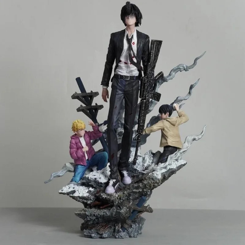 Chainsaw Man Gun Devil GK Resin Statue Anime Figure Collectible Model Toy