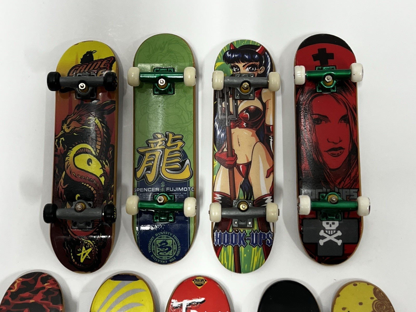 Y2K Tech Deck Lot – 9 x Fingerboards 1 x Handboard Hook Ups World Steamer
