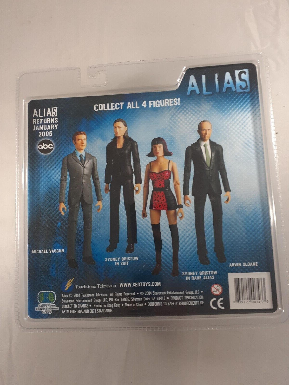 Alias Arvin Sloane 7&Prime; Action Figure NEW Stevenson Entertainment Group 2004