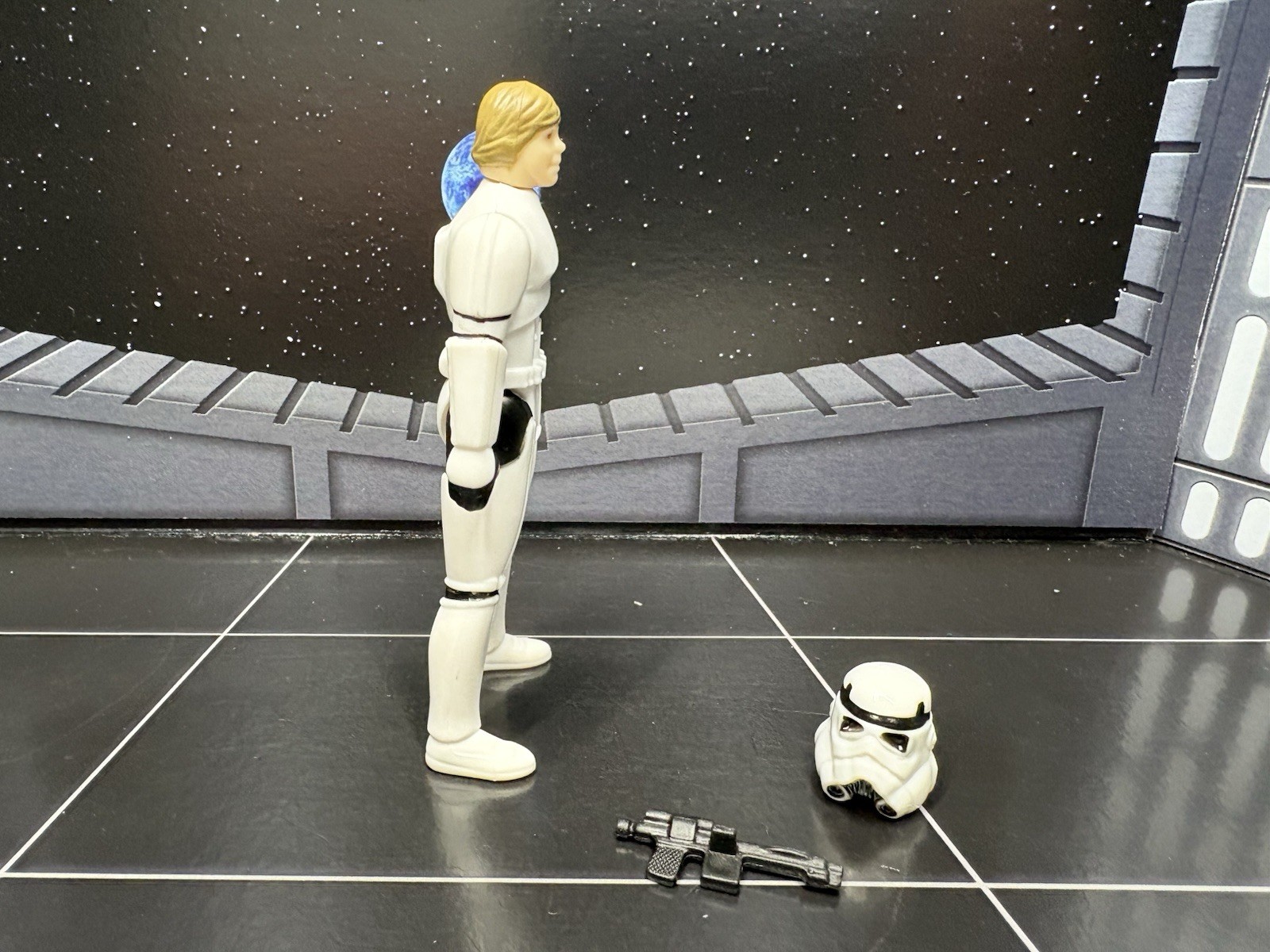 Stan Solo Custom Luke Skywalker Stormtrooper Disguise Figure w/ Helmet & Blaster